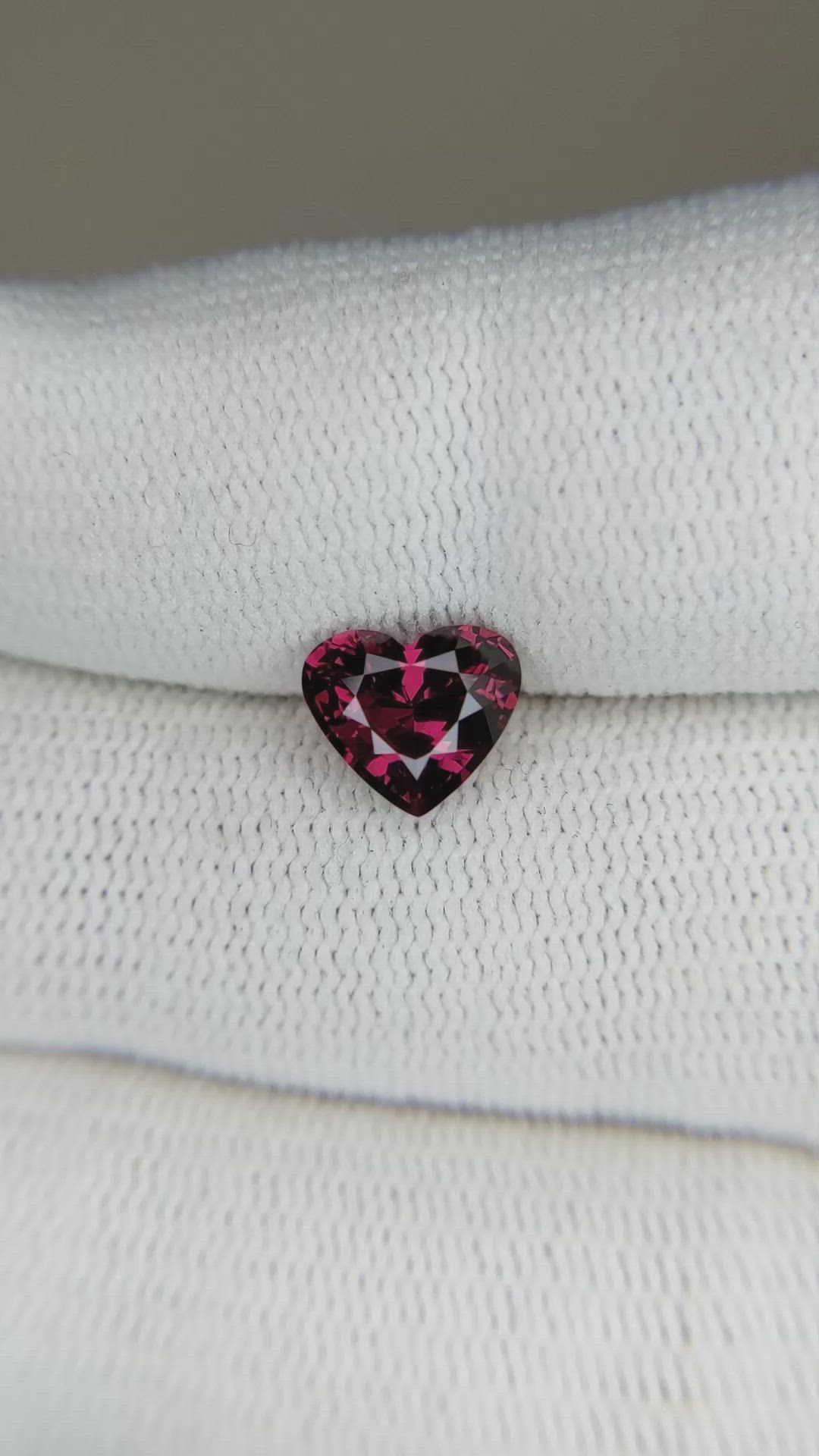 1.60 Ct. Garnet from Ceylon (Sri Lanka) Size Video