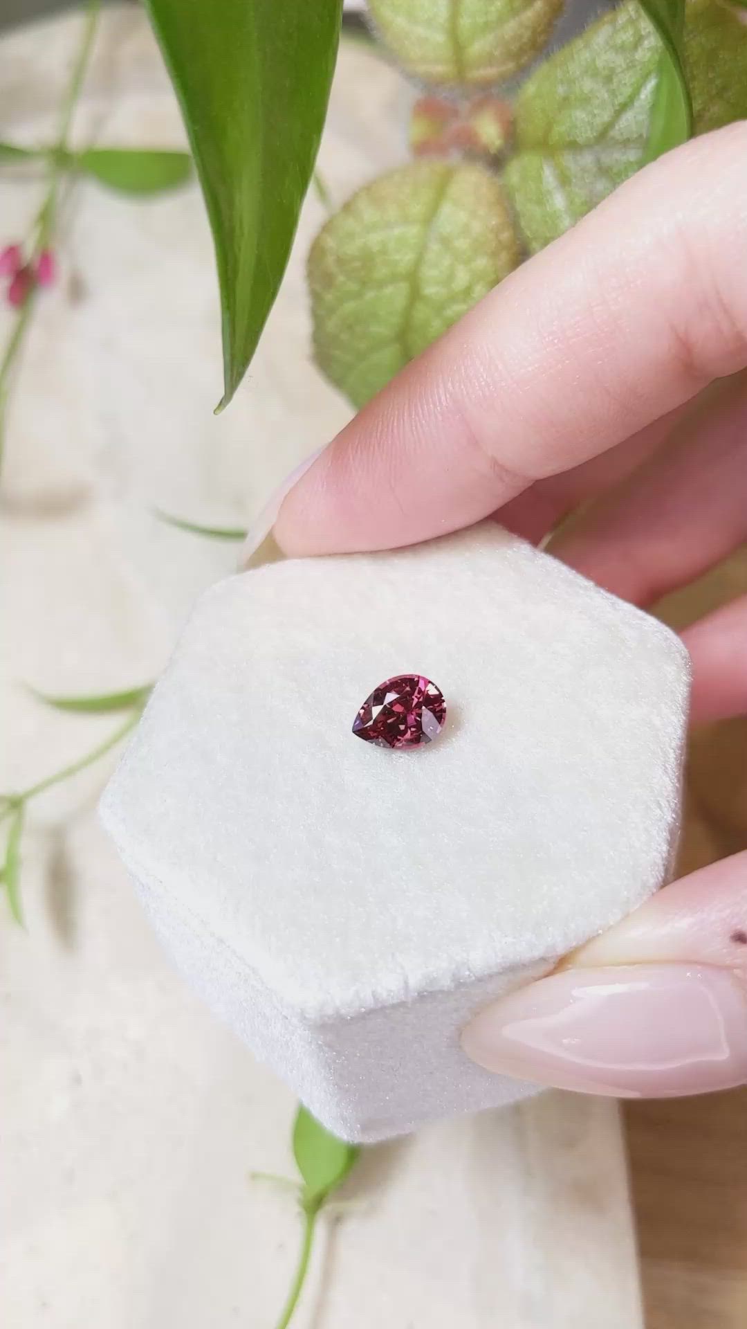 1.15 Ct. Garnet from Ceylon (Sri Lanka) Size Video