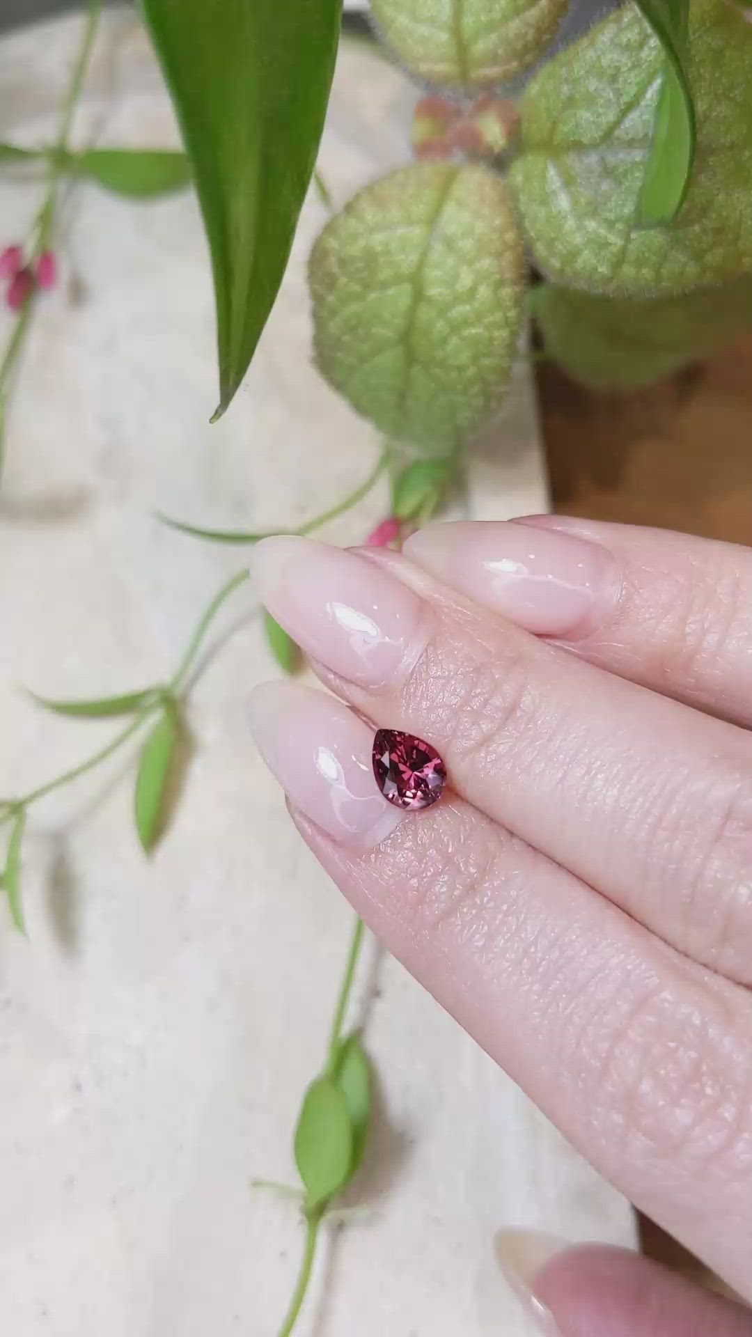 1.15 Ct. Garnet from Ceylon (Sri Lanka) Size Video