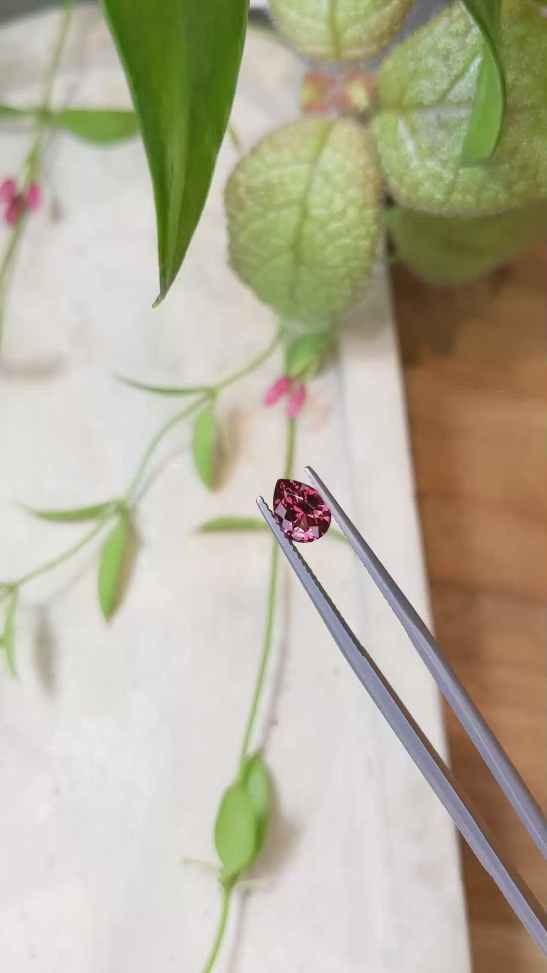 1.15 Ct. Garnet from Ceylon (Sri Lanka) Size Video
