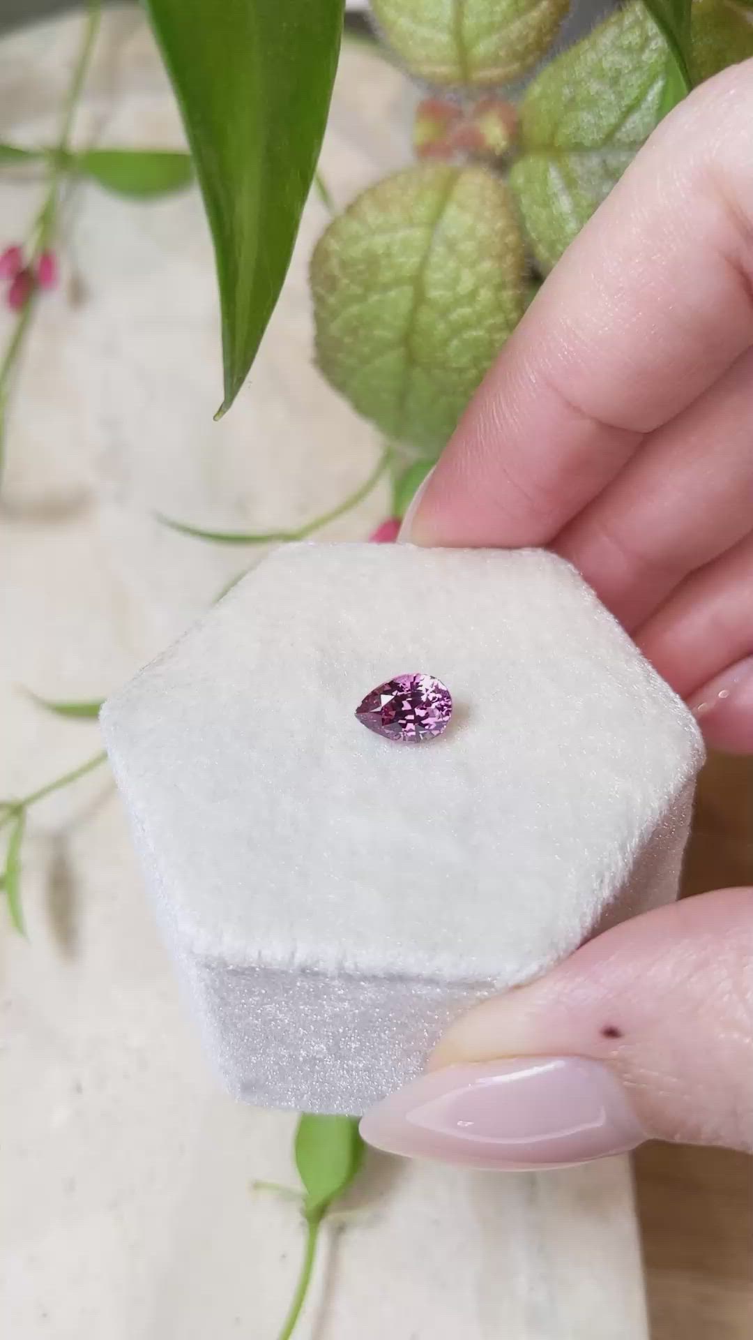 1.20 Ct. Garnet from Ceylon (Sri Lanka) Size Video