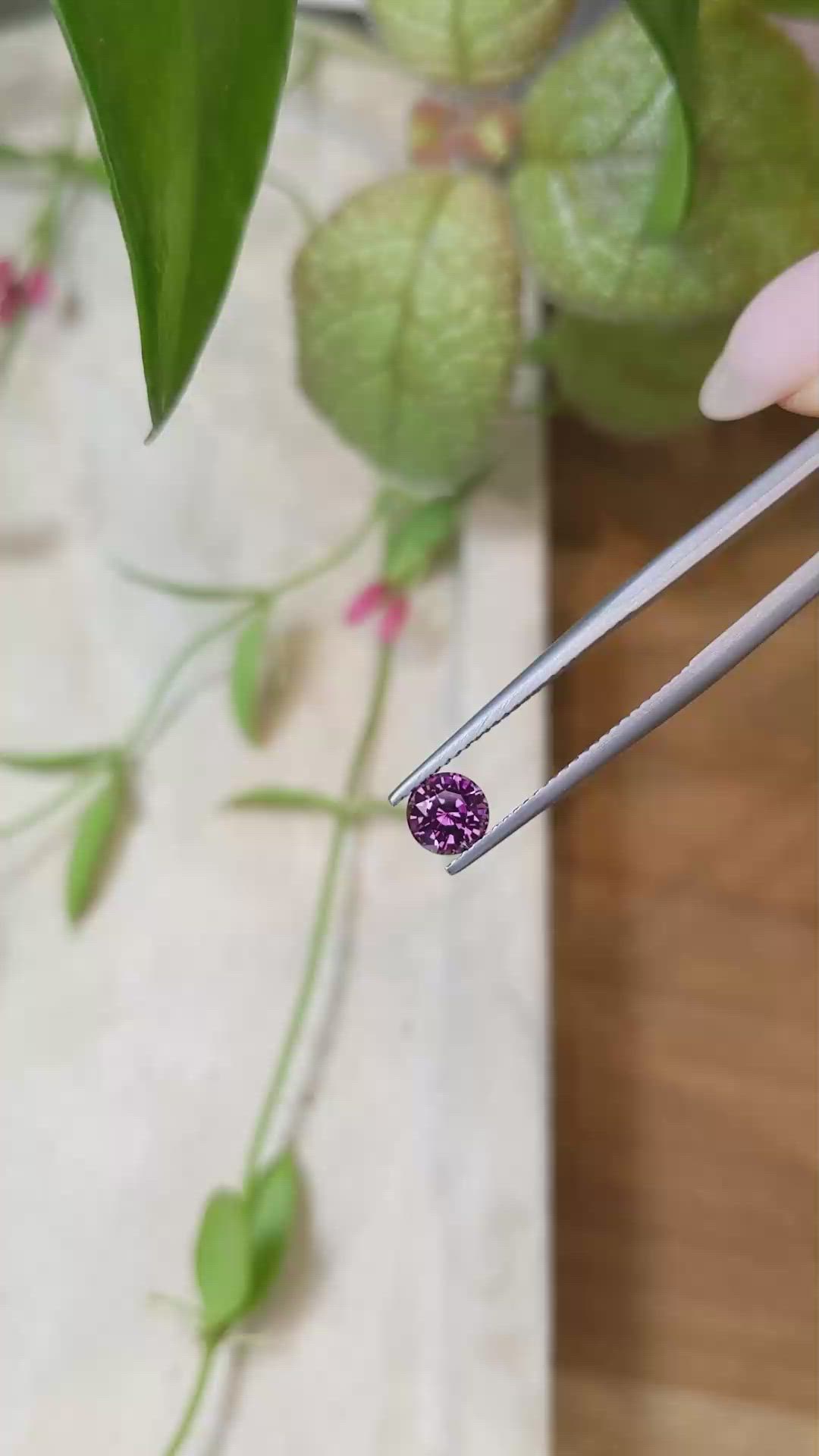 0.86 Ct. Garnet from Ceylon (Sri Lanka) Size Video