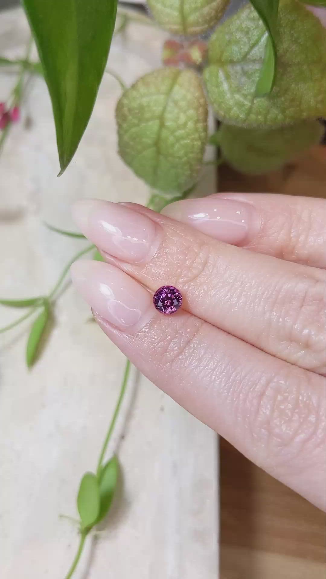 0.86 Ct. Garnet from Ceylon (Sri Lanka) Size Video