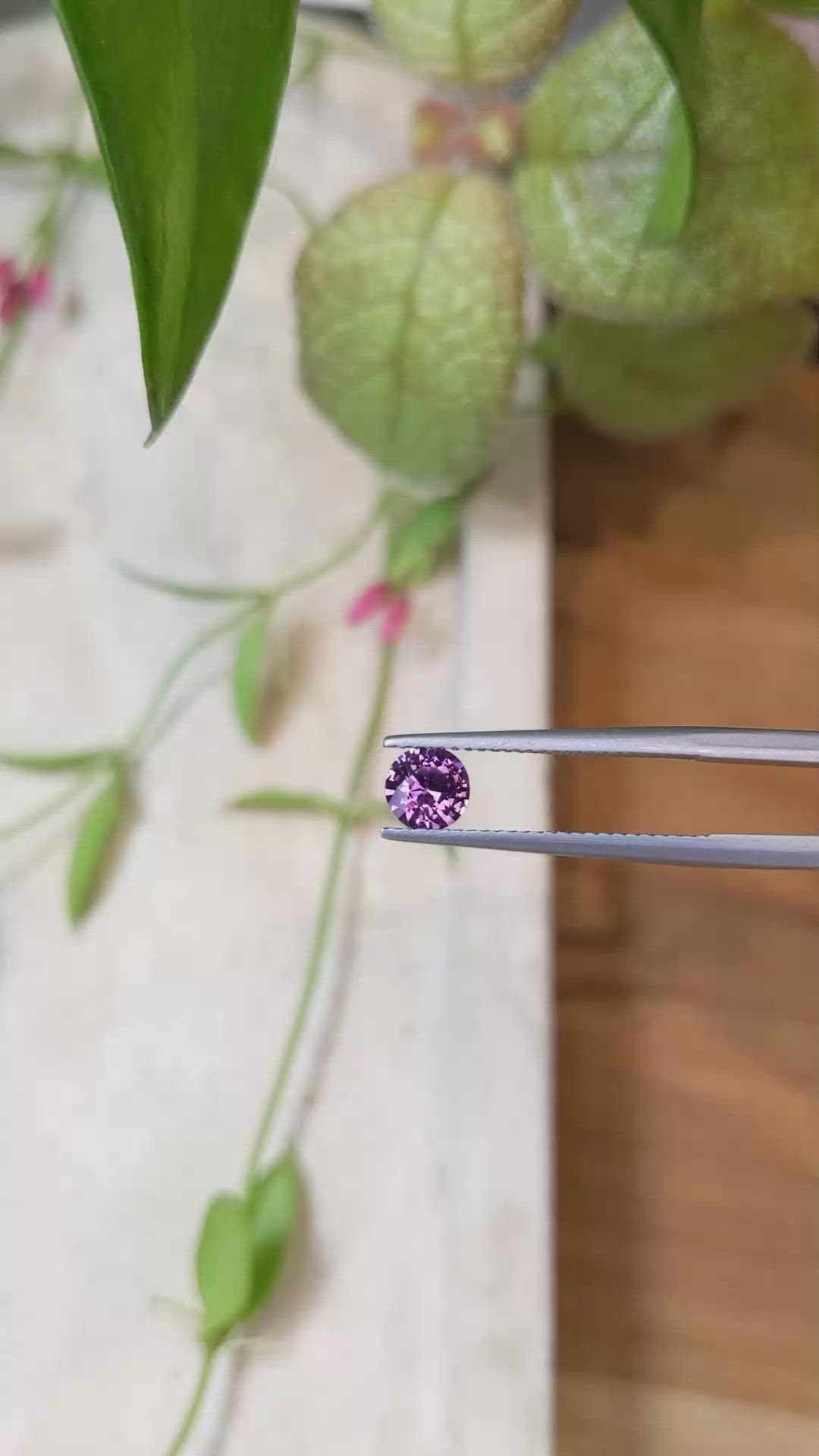 0.70 Ct. Garnet from Ceylon (Sri Lanka) Size Video