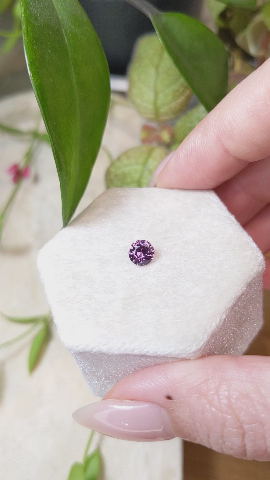 0.70 Ct. Garnet from Ceylon (Sri Lanka) Size Video