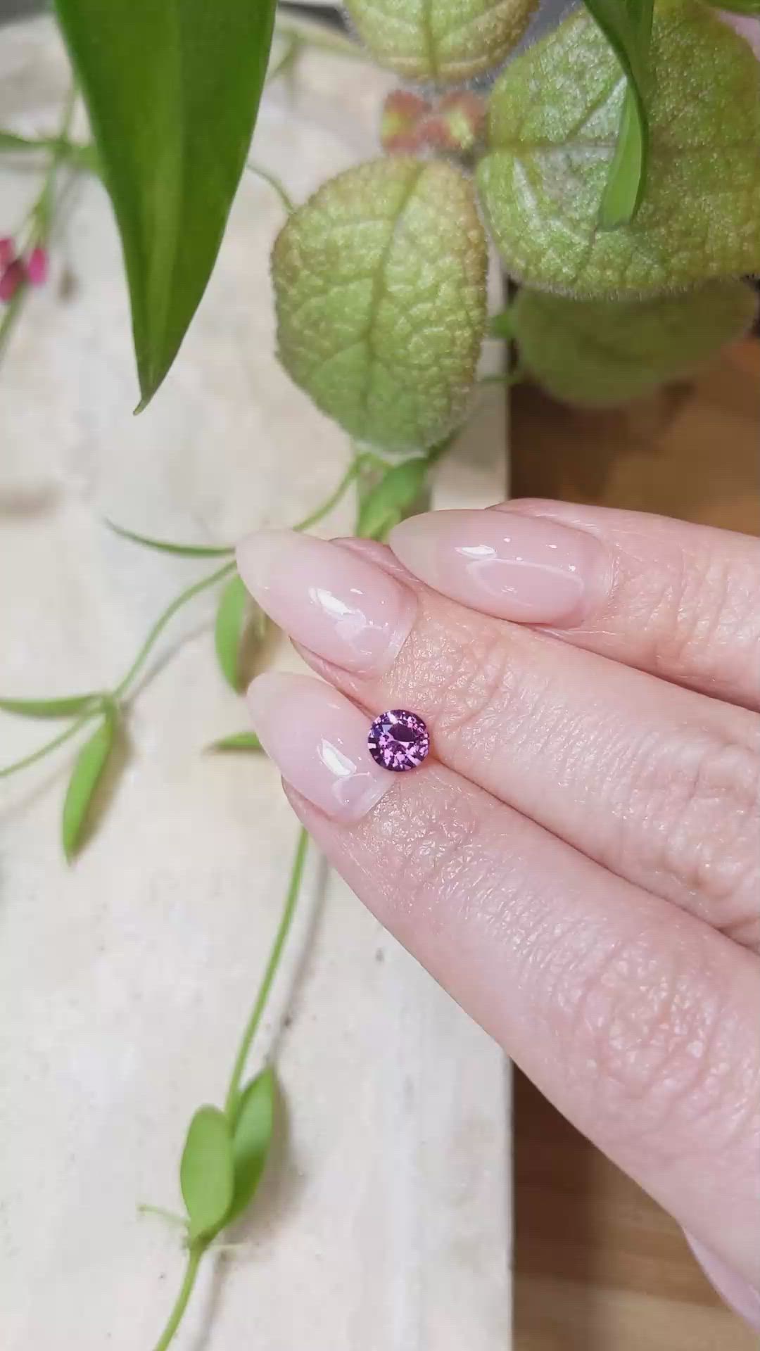 0.70 Ct. Garnet from Ceylon (Sri Lanka) Size Video