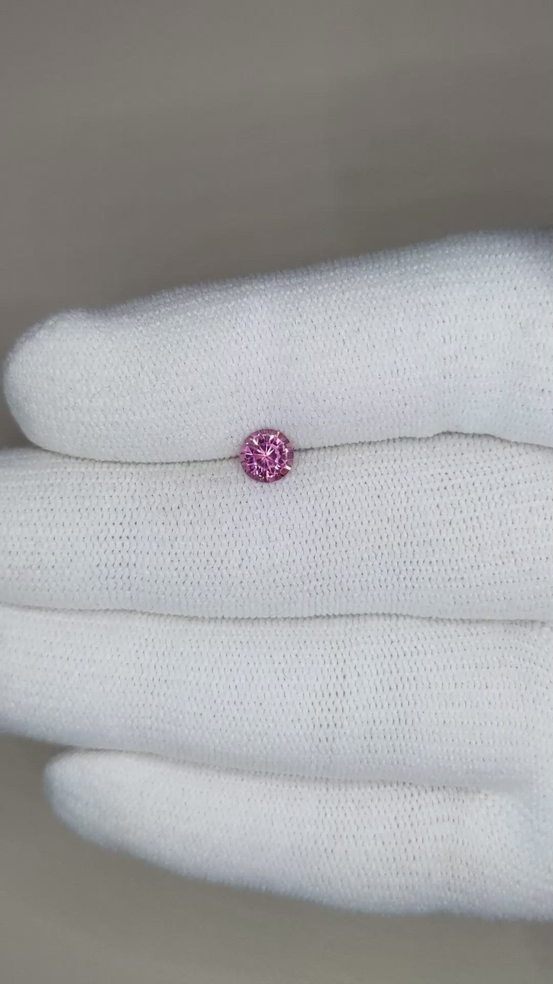 0.59 Ct. Garnet from Ceylon (Sri Lanka) Size Video
