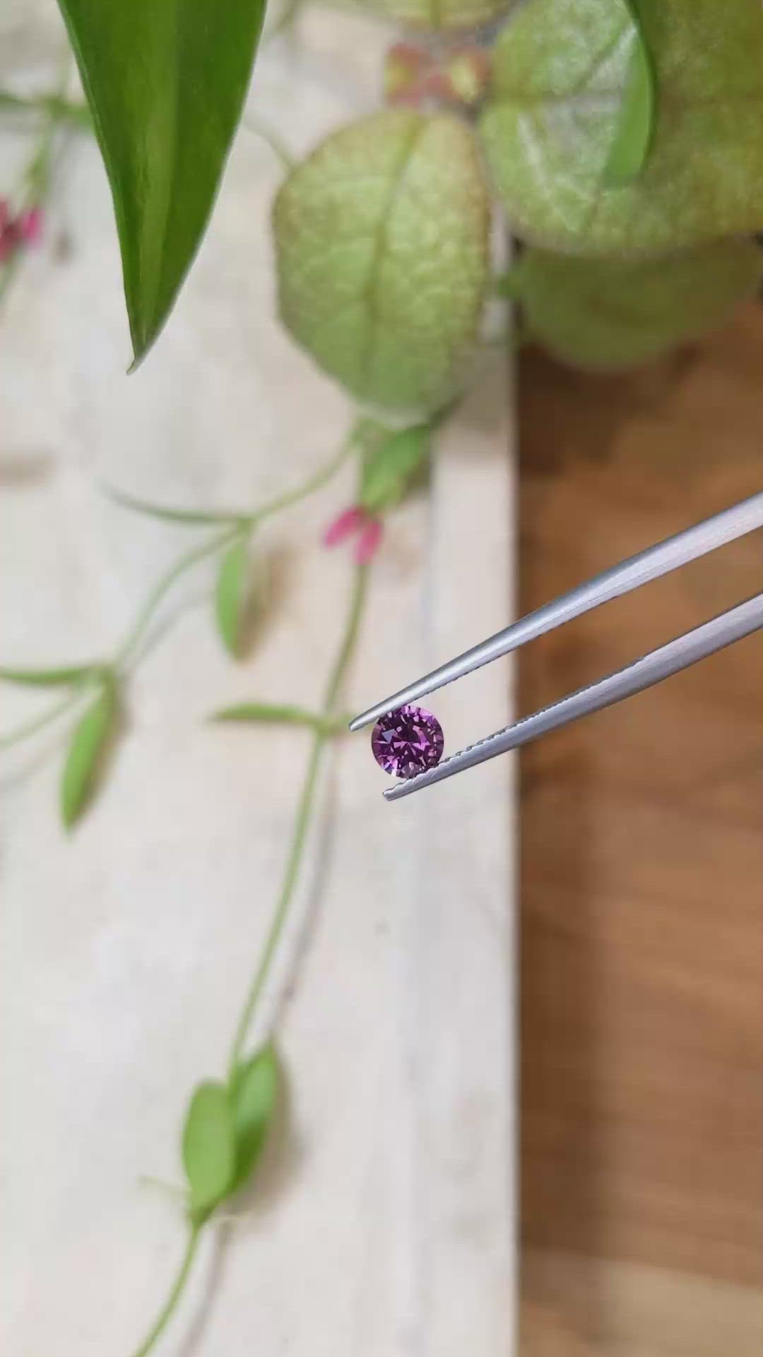 0.59 Ct. Garnet from Ceylon (Sri Lanka) Size Video