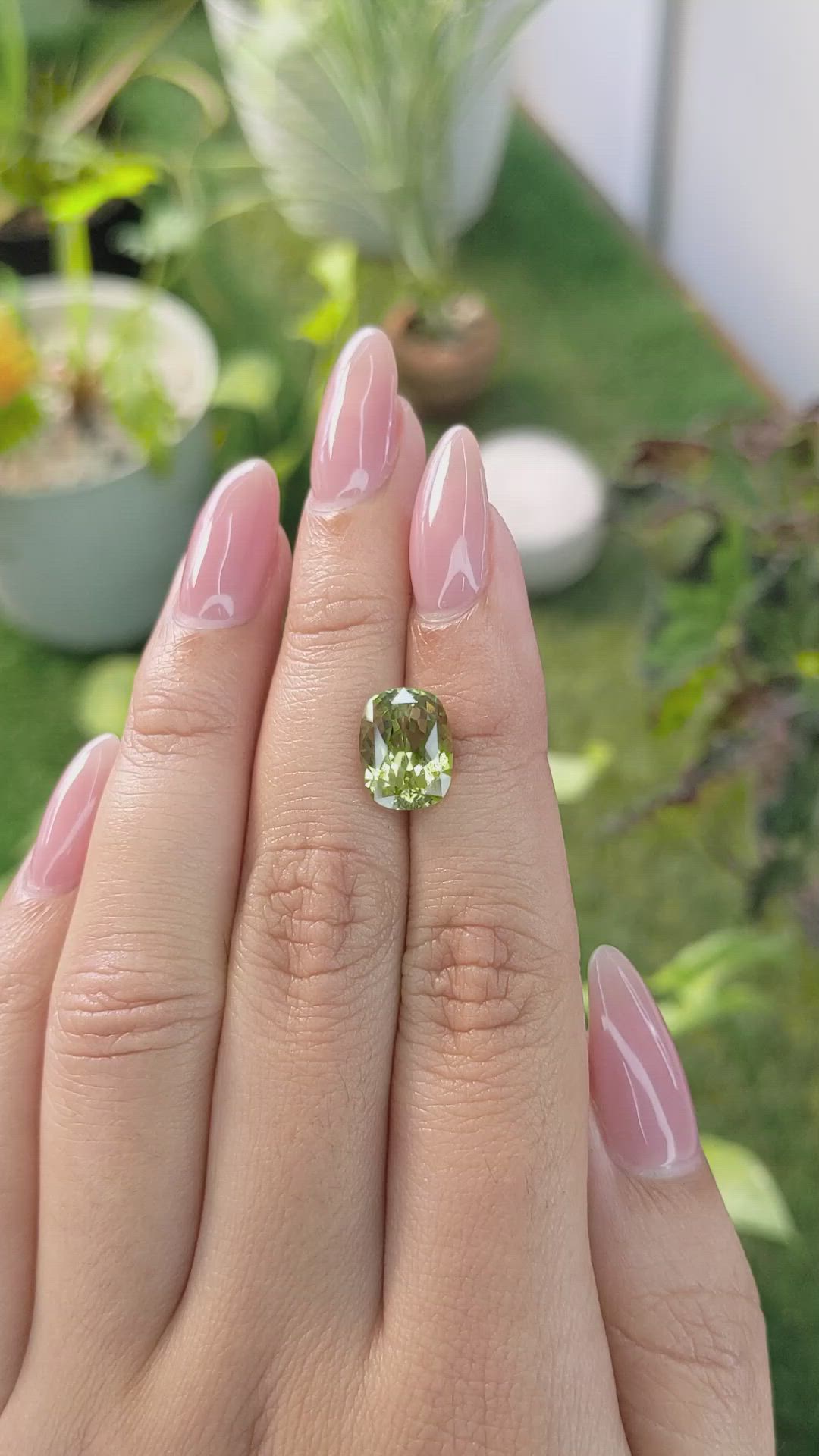 4.29 Ct. Chrysoberyl from Ceylon (Sri Lanka) Size Video