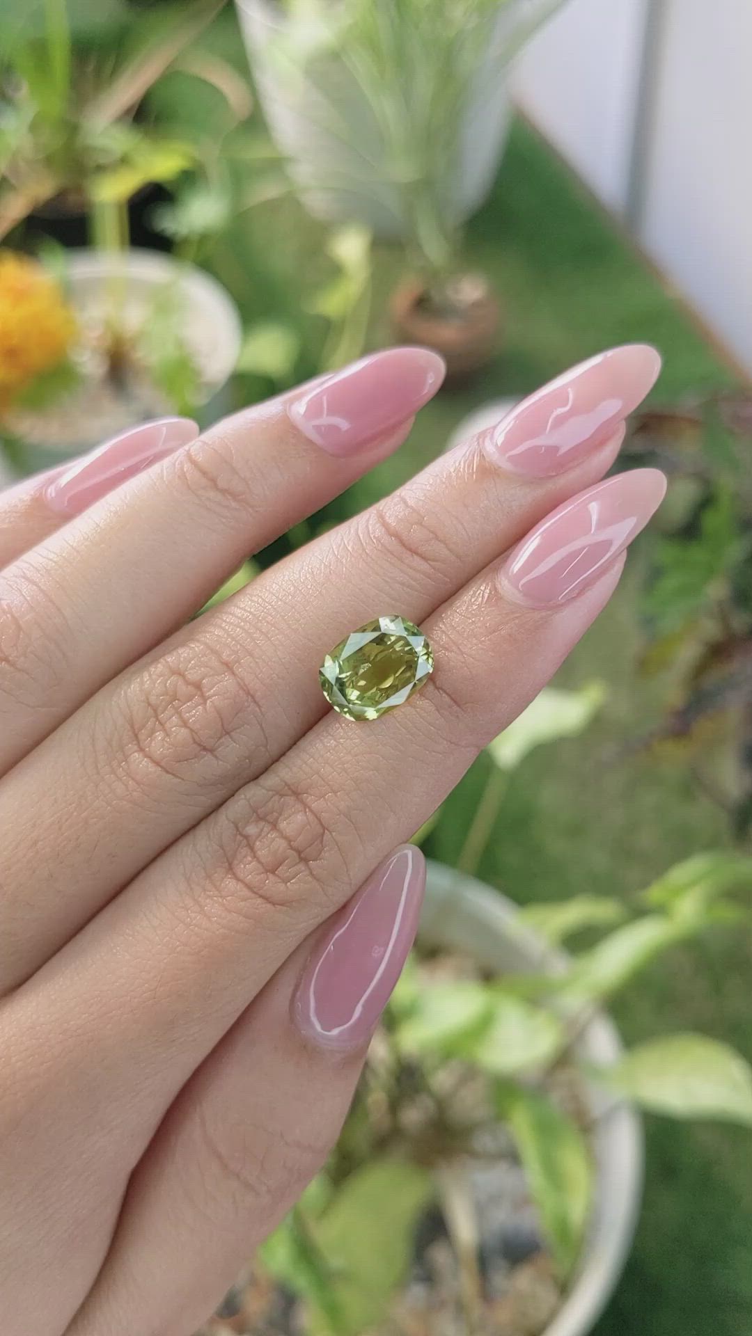 4.29 Ct. Chrysoberyl from Ceylon (Sri Lanka) Size Video