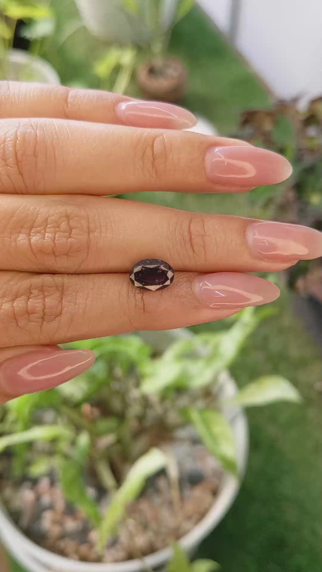 2.23 Ct. Garnet from Ceylon (Sri Lanka) Size Video