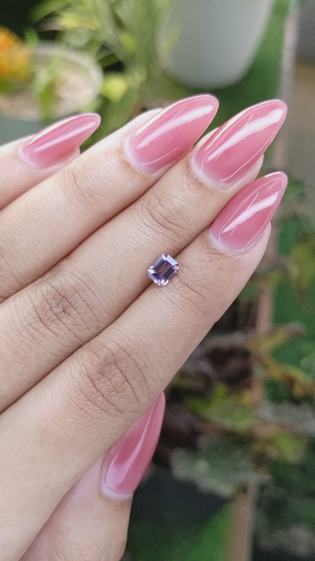 0.56 Ct. Spinel from Ceylon (Sri Lanka) Size Video