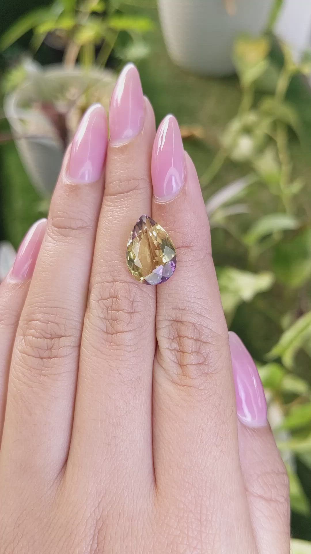 5.89 Ct. Ametrine from Madagascar Size Video