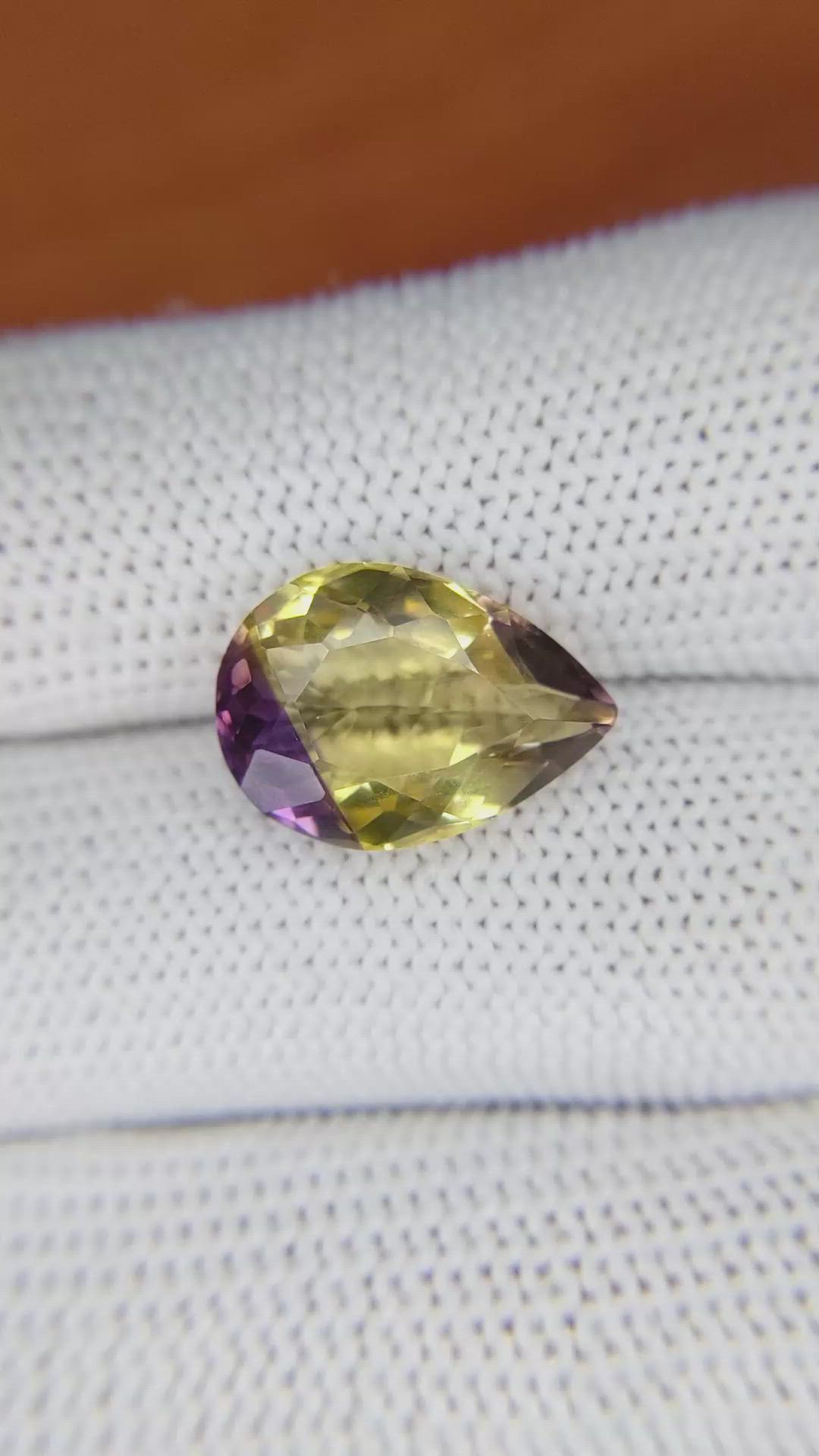 5.89 Ct. Ametrine from Madagascar Size Video