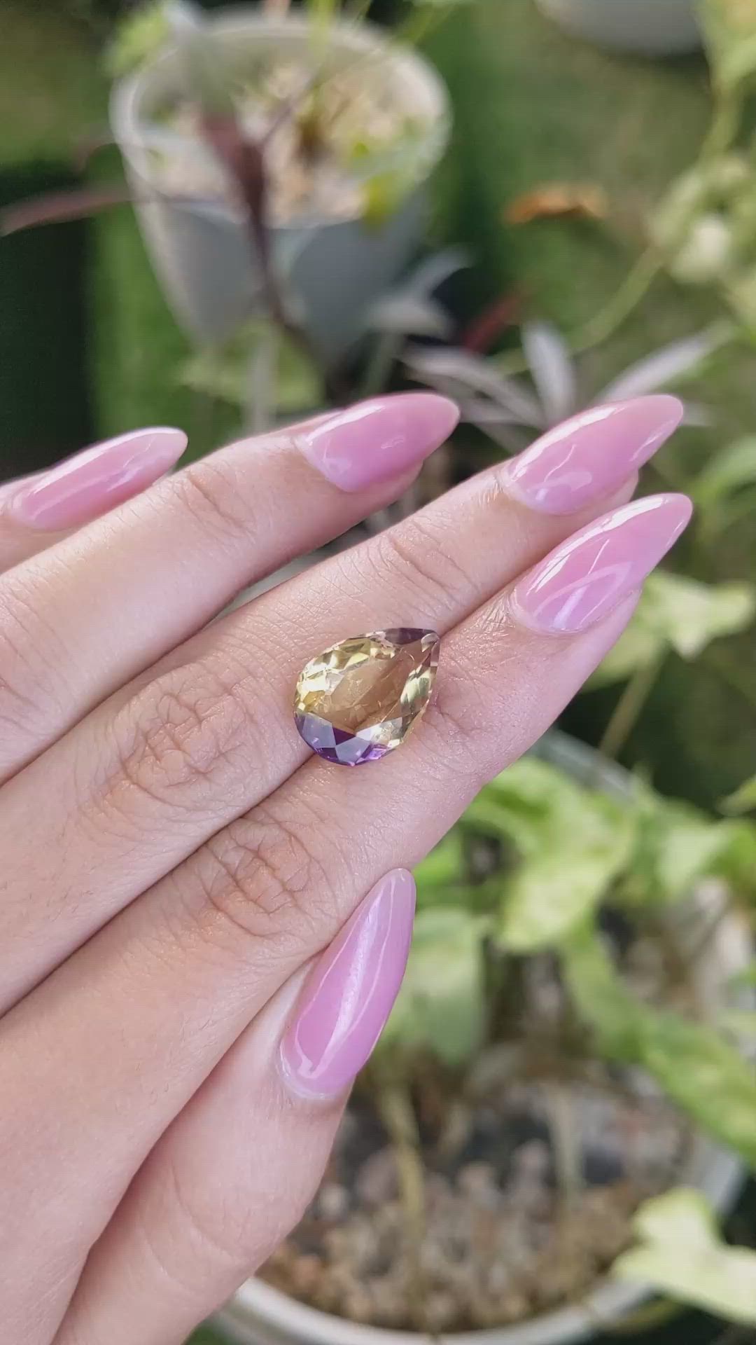 5.89 Ct. Ametrine from Madagascar Size Video