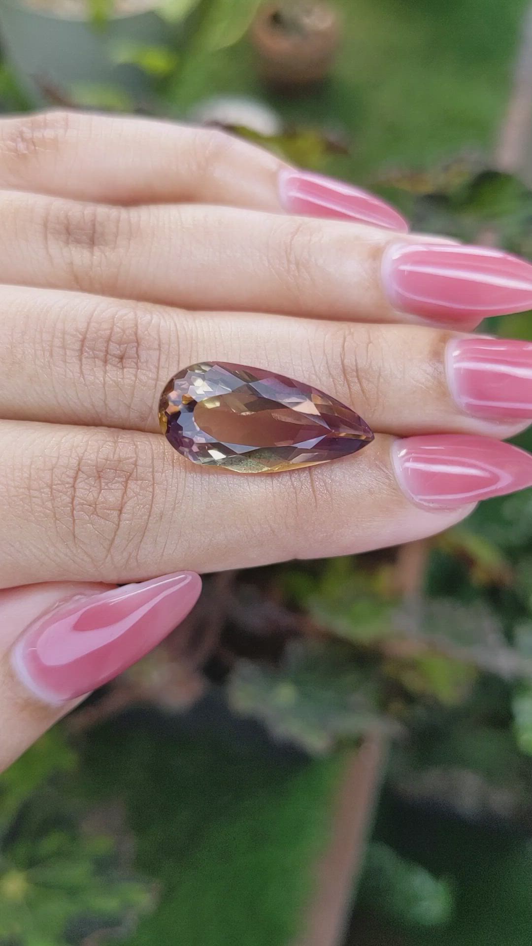 11.82 Ct. Ametrine from Madagascar Size Video