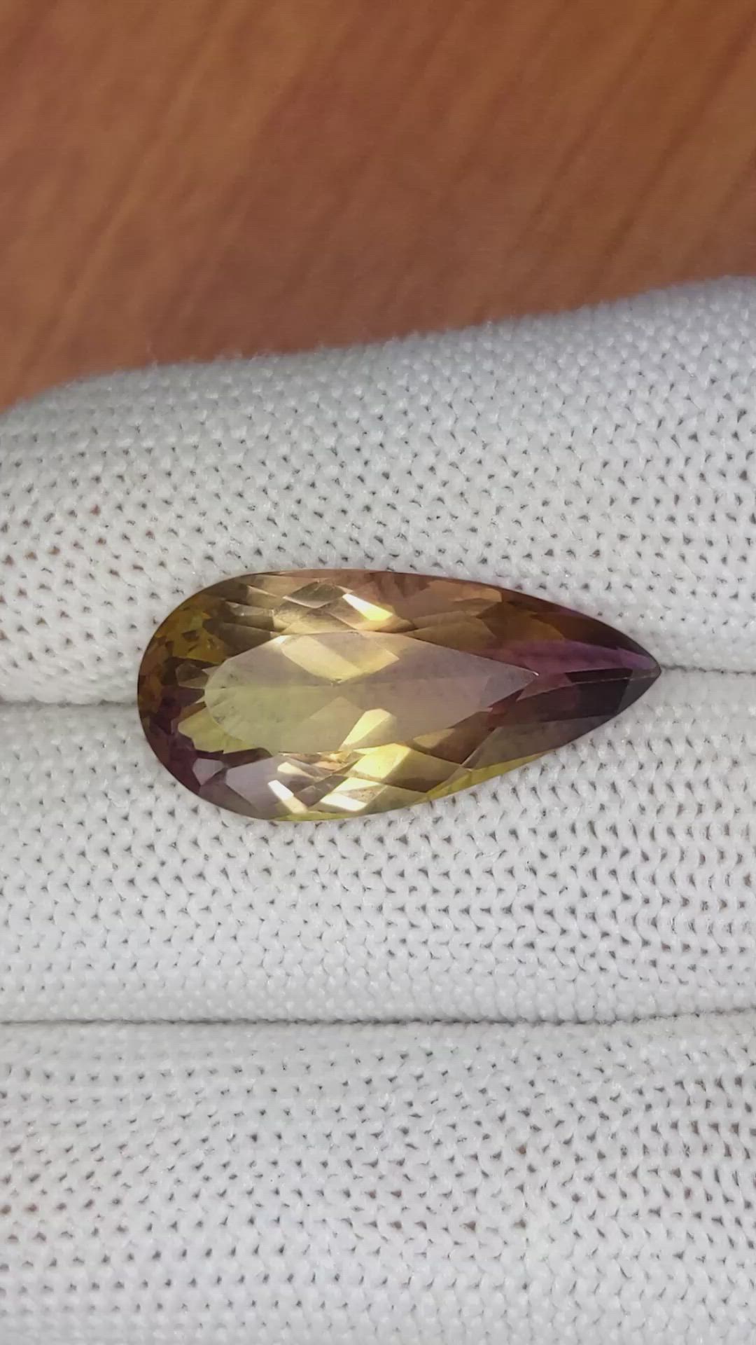 11.82 Ct. Ametrine from Madagascar Size Video