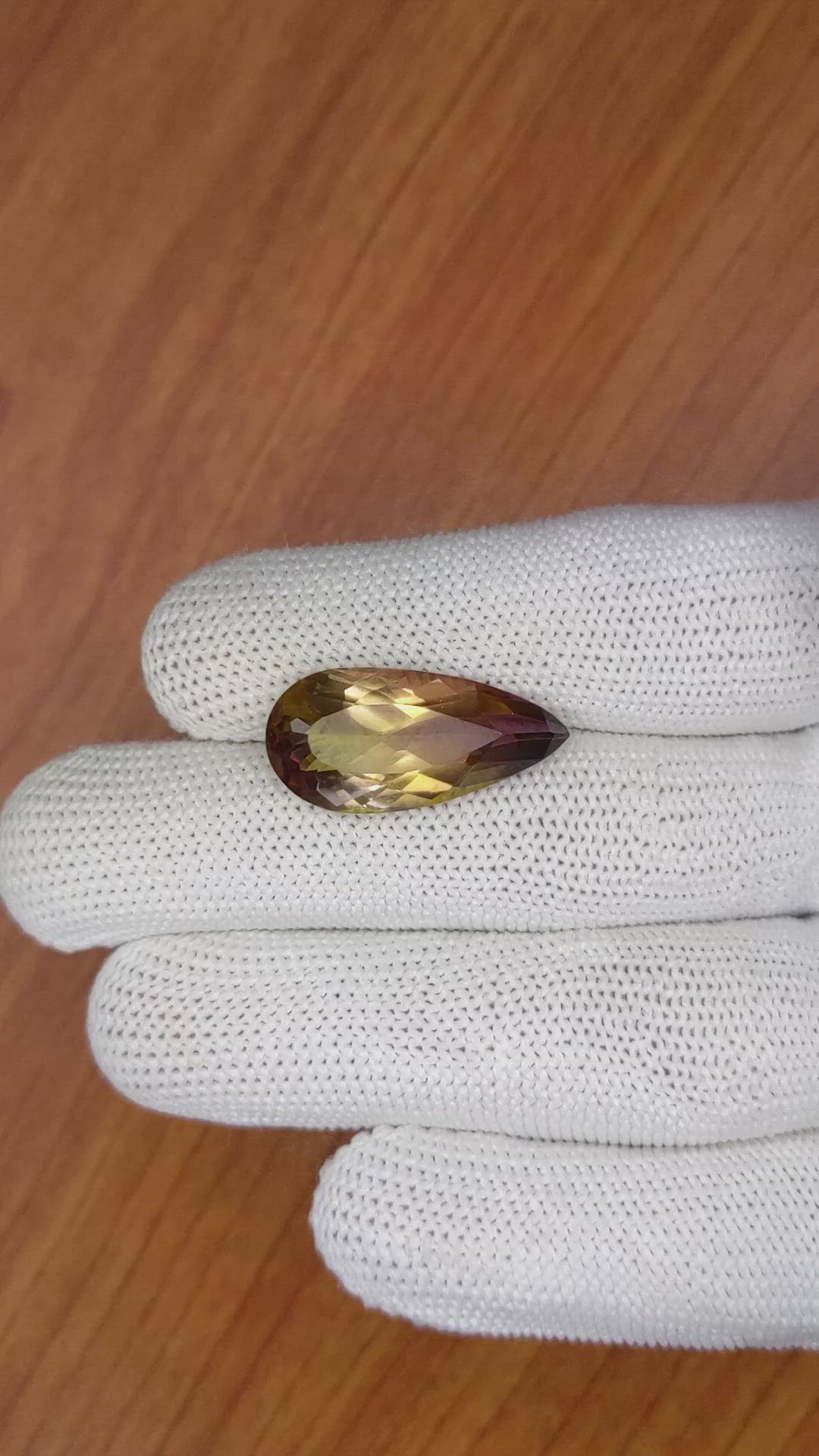 11.82 Ct. Ametrine from Madagascar Size Video