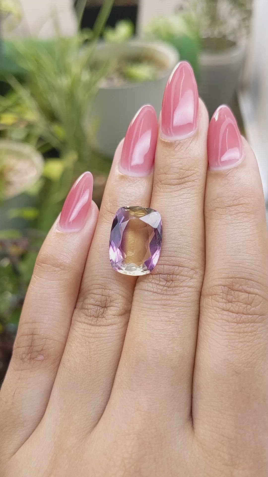 9.04 Ct. Ametrine from Madagascar Size Video