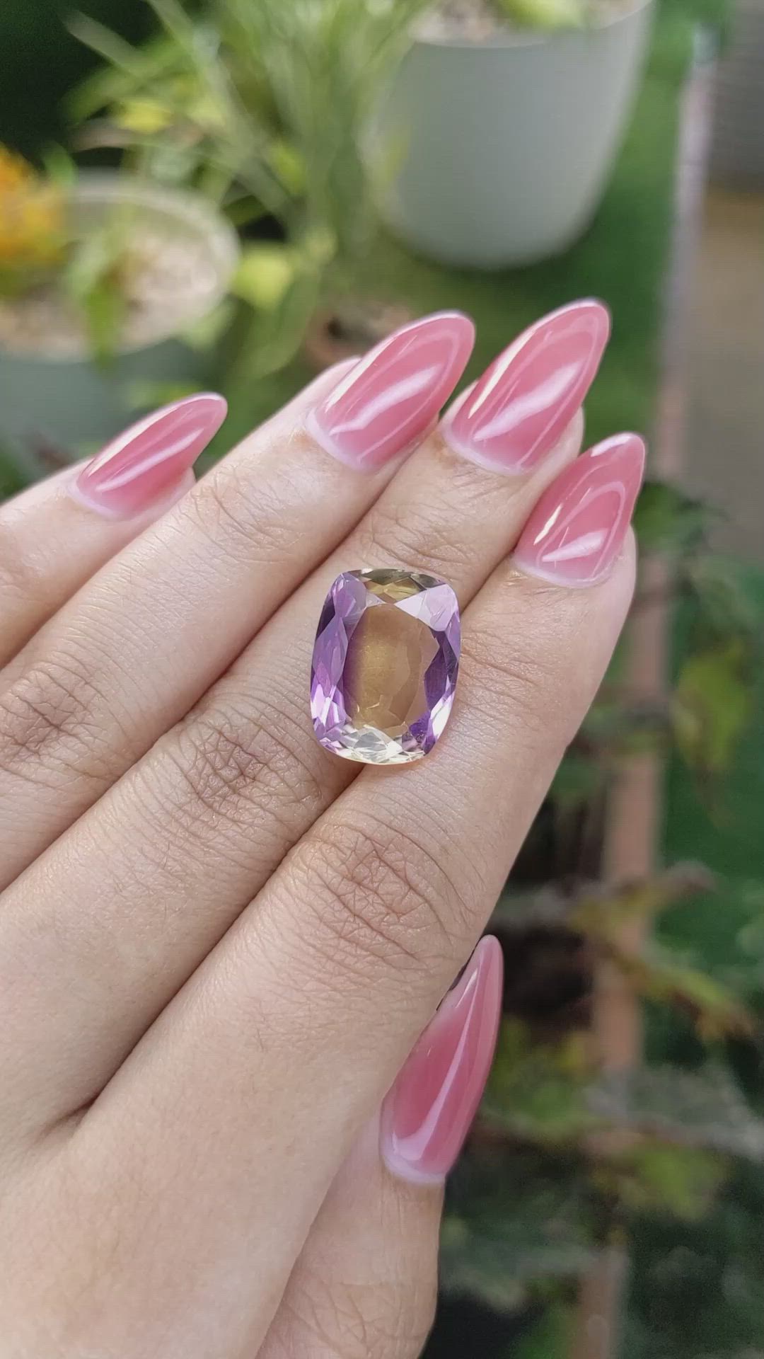 9.04 Ct. Ametrine from Madagascar Size Video