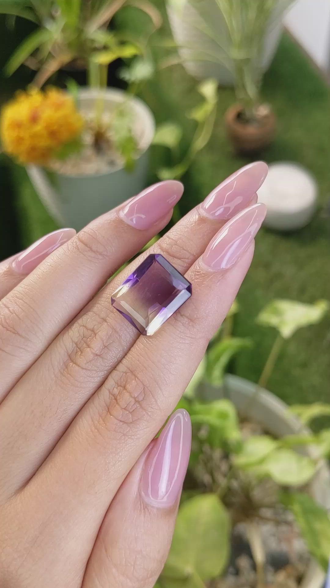 8.49 Ct. Ametrine from Madagascar Size Video