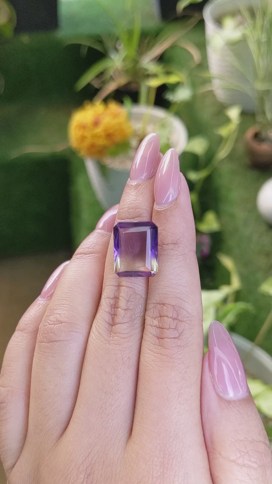 8.49 Ct. Ametrine from Madagascar Size Video