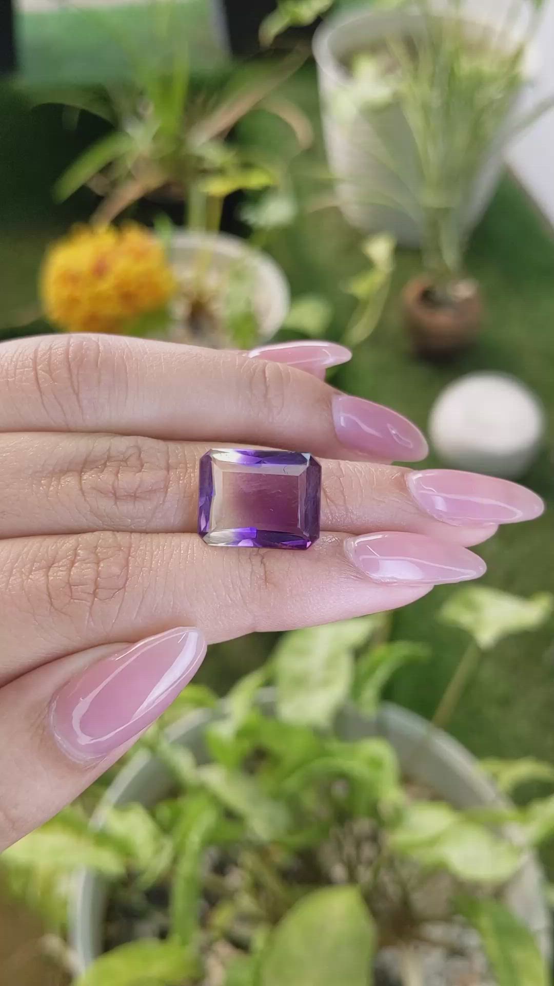 8.49 Ct. Ametrine from Madagascar Size Video