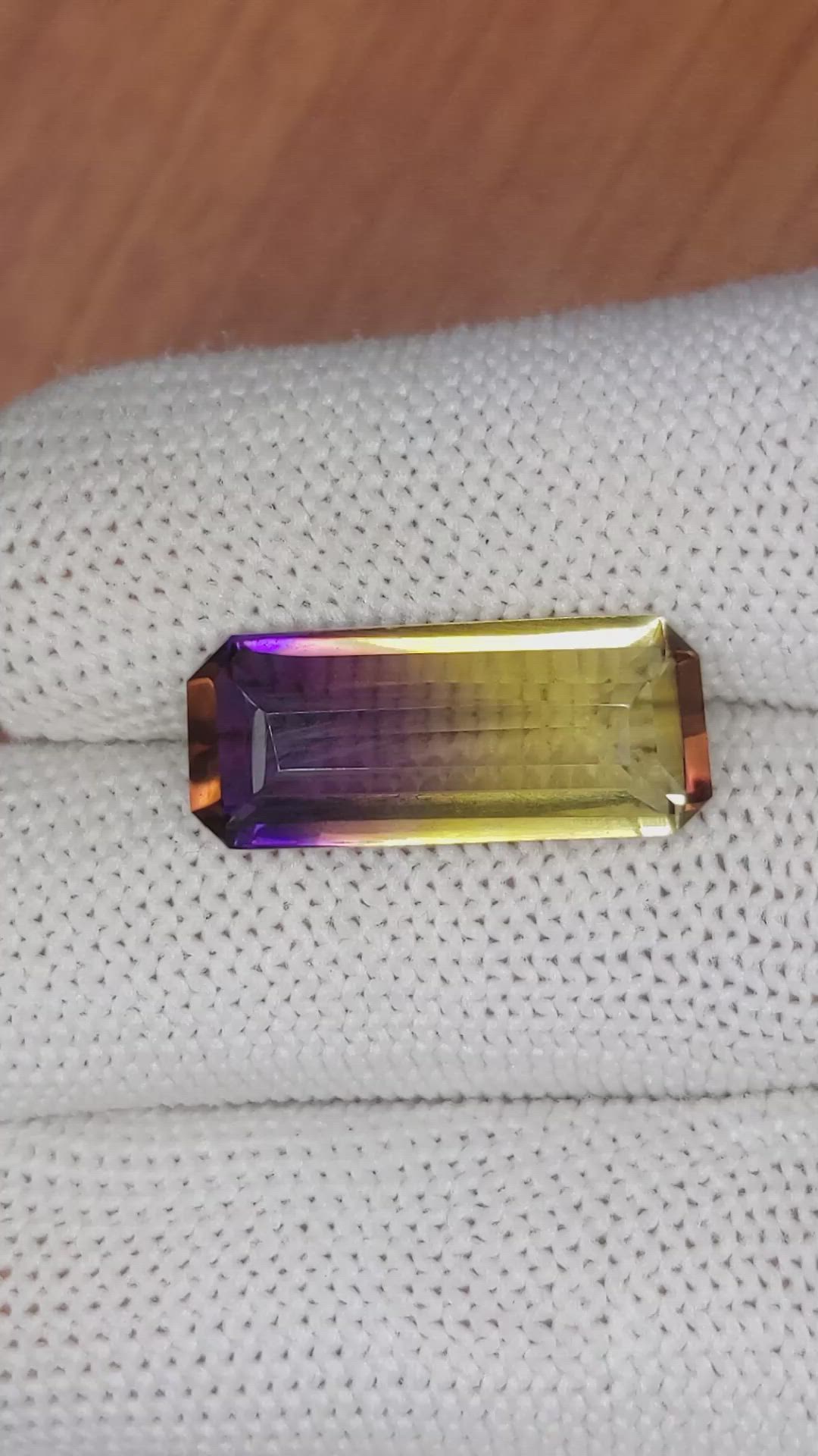 8.21 Ct. Ametrine from Madagascar Size Video