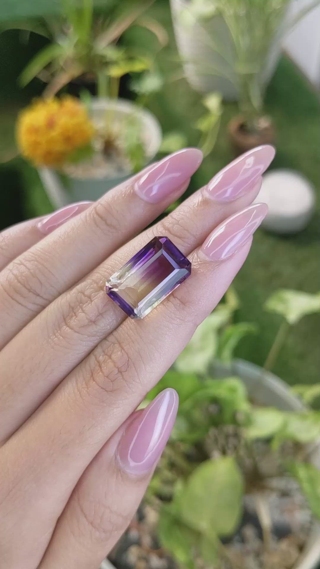 12.02 Ct. Ametrine from Madagascar Size Video