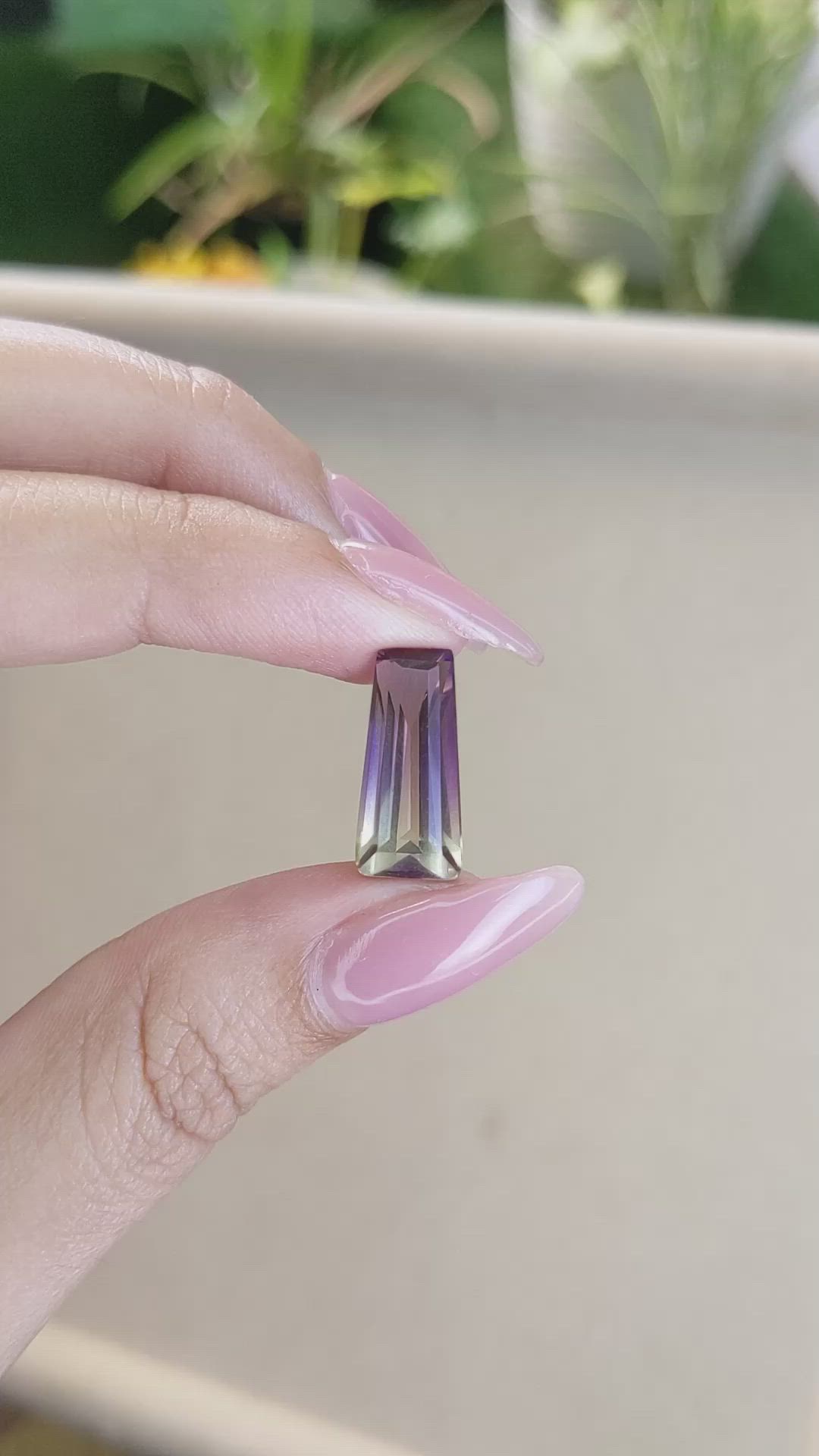 6.81 Ct. Ametrine from Madagascar Size Video