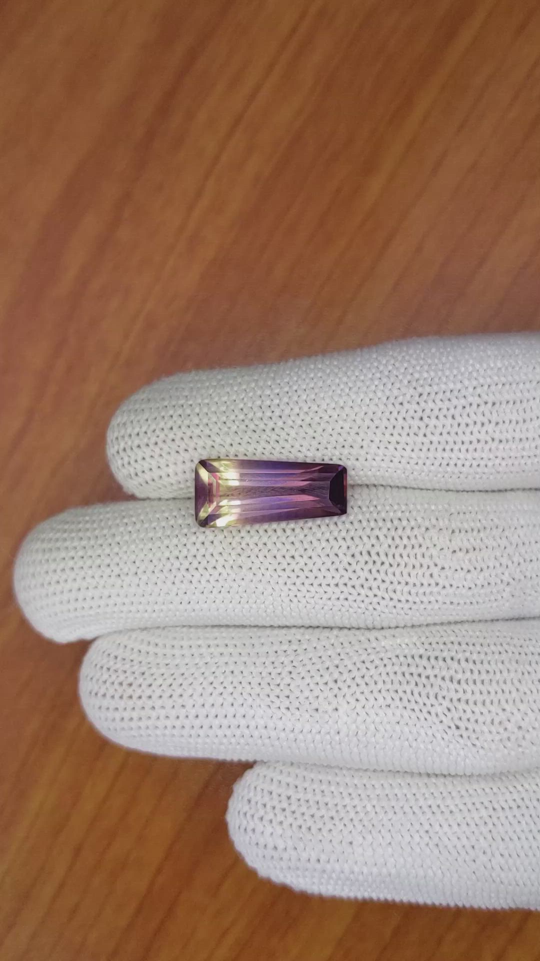 6.81 Ct. Ametrine from Madagascar Size Video