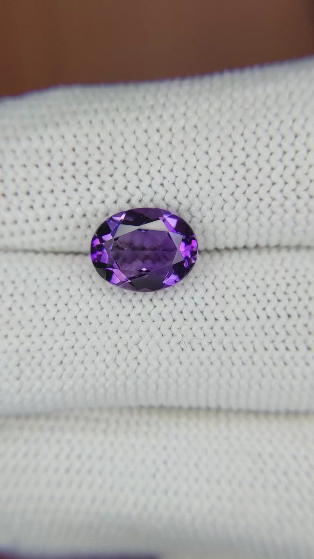 2.12 Ct. Amethyst from Brazil Size Video