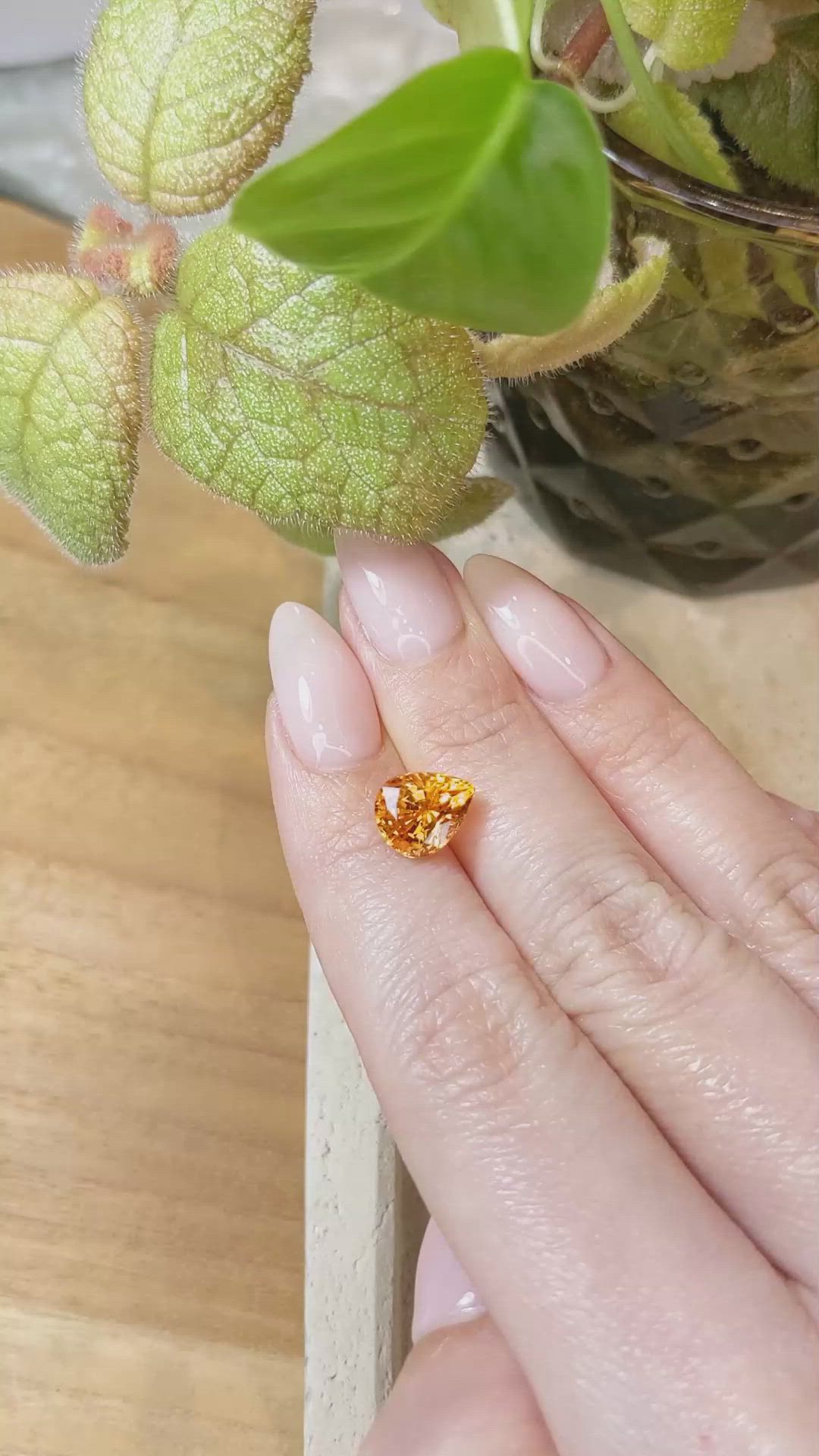 4.10 Ct. Spessartite Garnet from Ceylon (Sri Lanka) Size Video