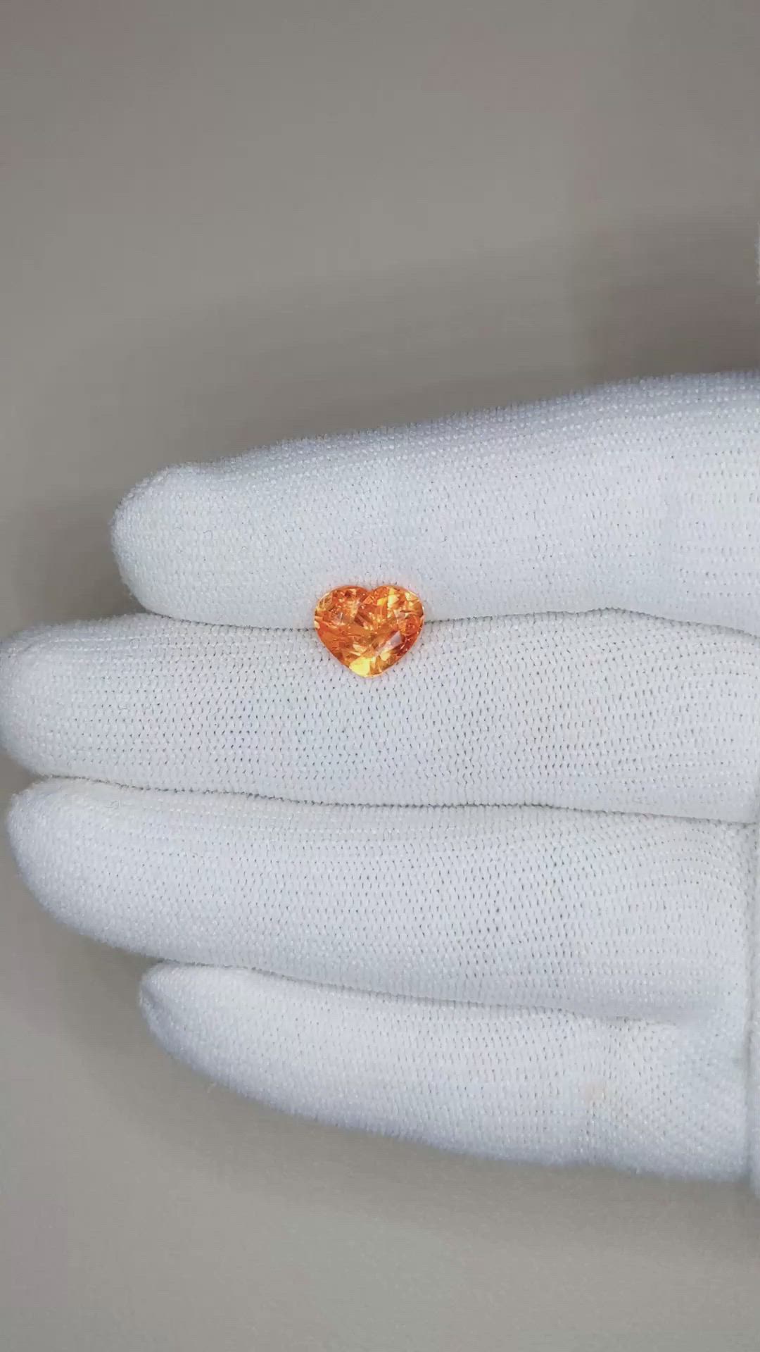2.38 Ct. Spessartite Garnet from Ceylon (Sri Lanka) Size Video