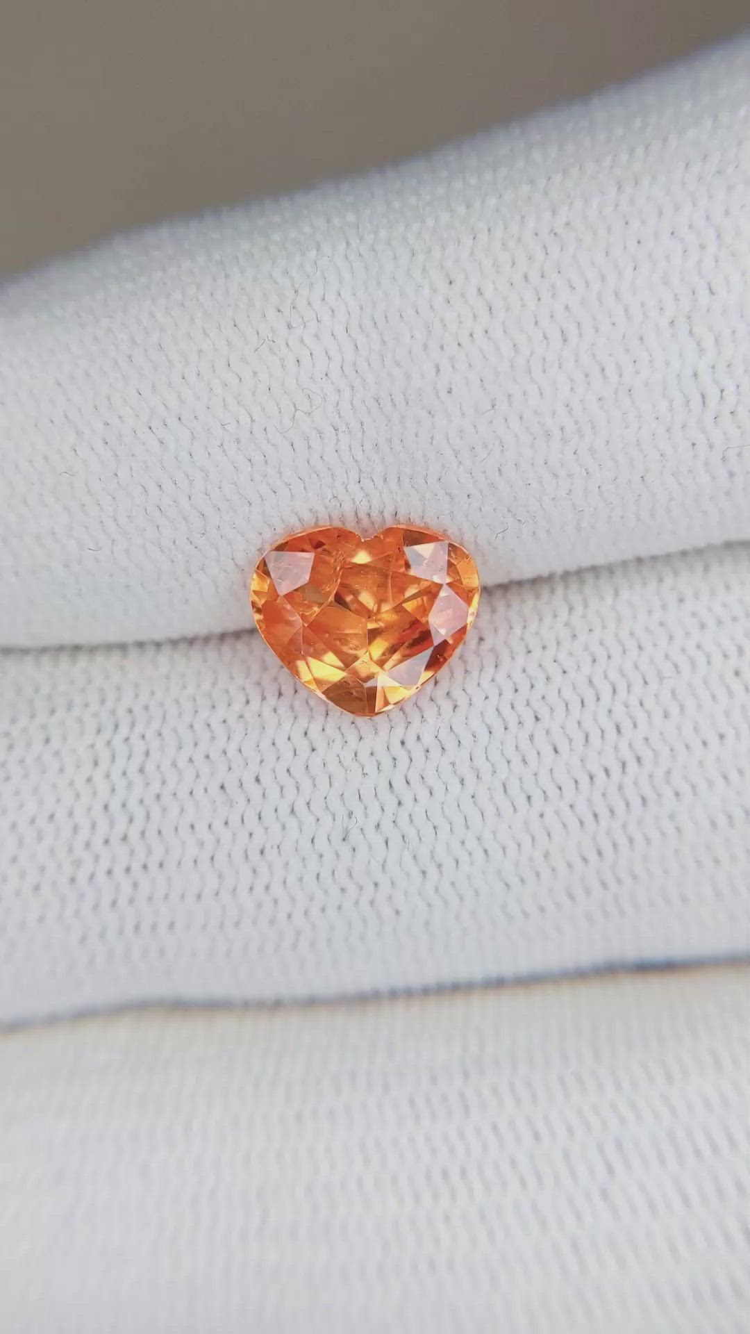 2.38 Ct. Spessartite Garnet from Ceylon (Sri Lanka) Size Video
