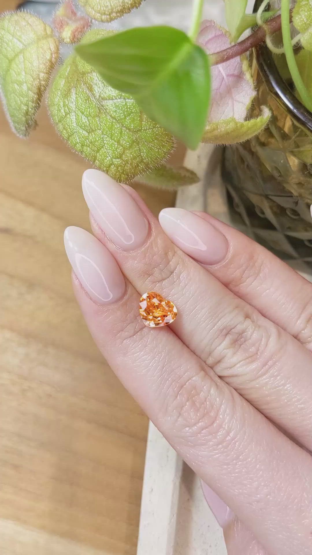 2.38 Ct. Spessartite Garnet from Ceylon (Sri Lanka) Size Video