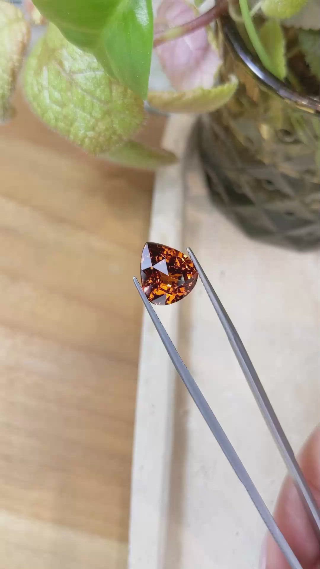 8.18 Ct. Spessartite Garnet from Ceylon (Sri Lanka) Size Video