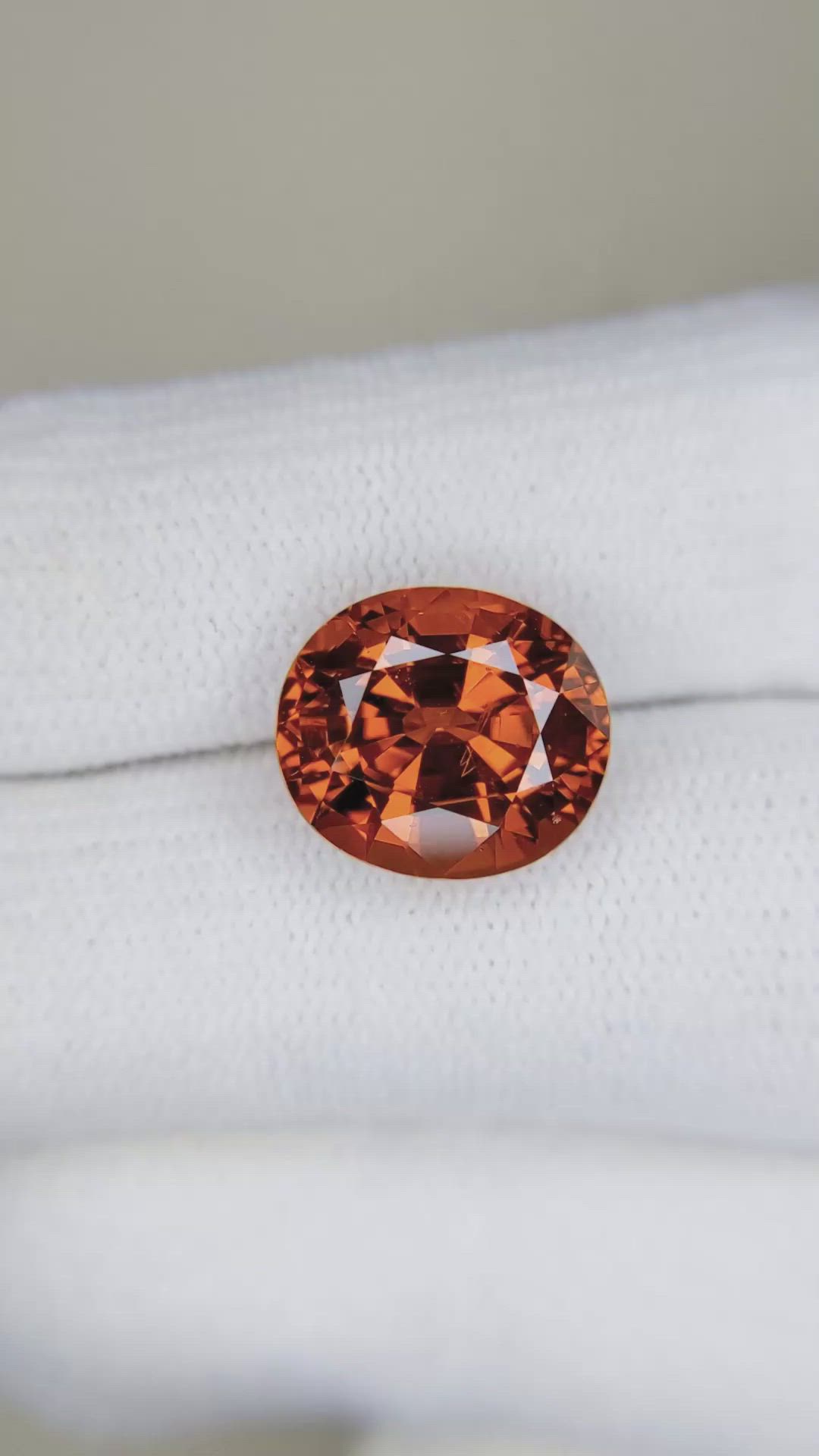 8.29 Ct. Spessartite Garnet from Ceylon (Sri Lanka) Size Video
