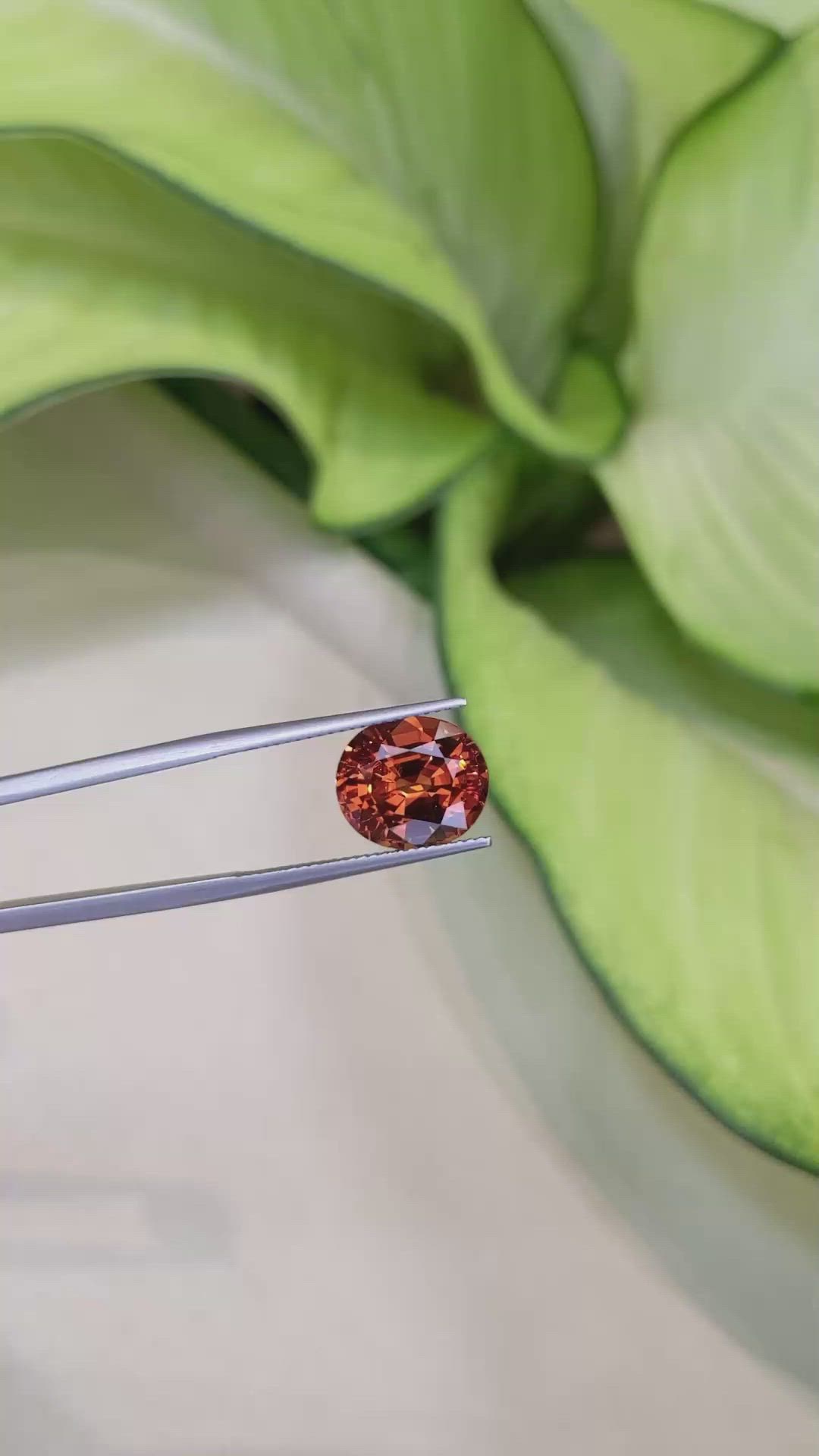 8.29 Ct. Spessartite Garnet from Ceylon (Sri Lanka) Size Video