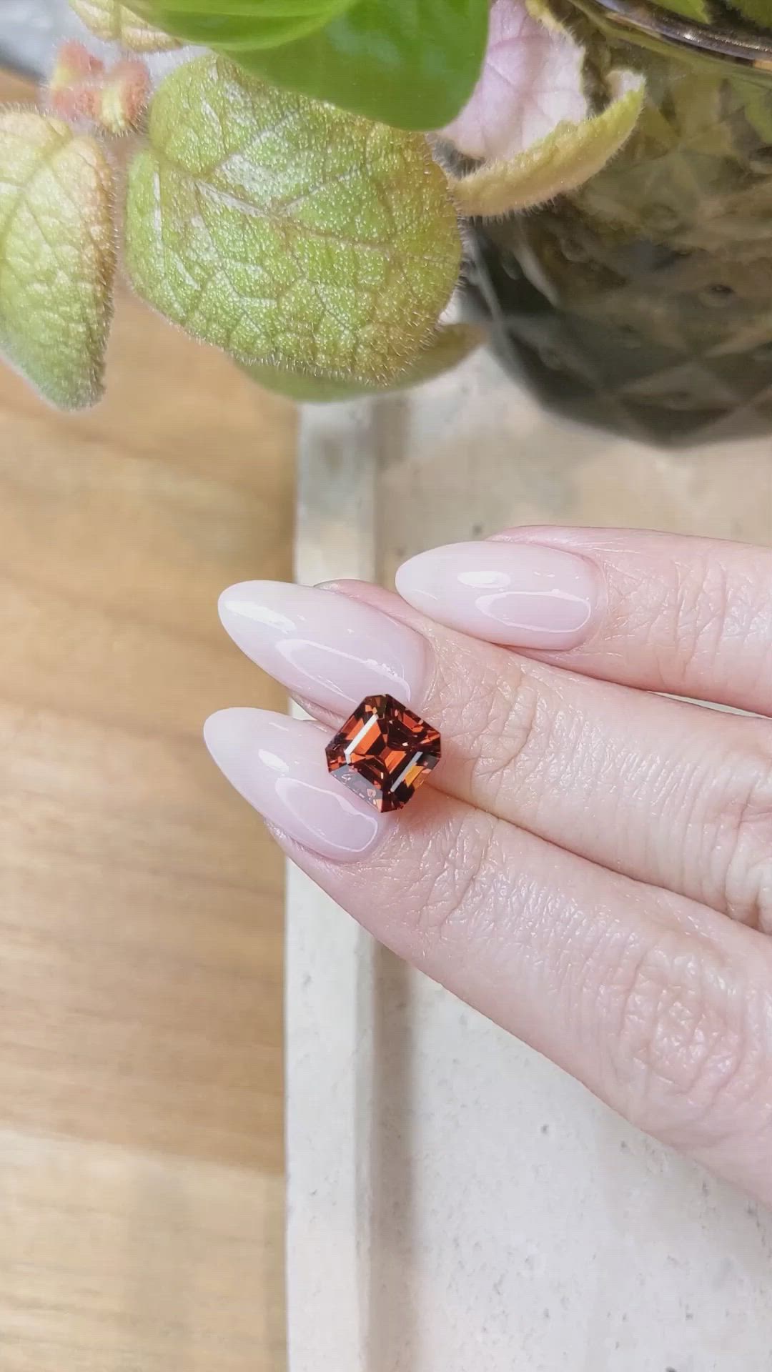 5.34 Ct. Spessartite Garnet from Ceylon (Sri Lanka) Size Video