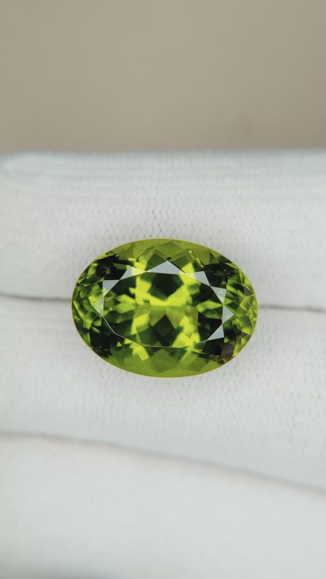 13.67 Ct. Peridot from Burma (Myanmar) Size Video