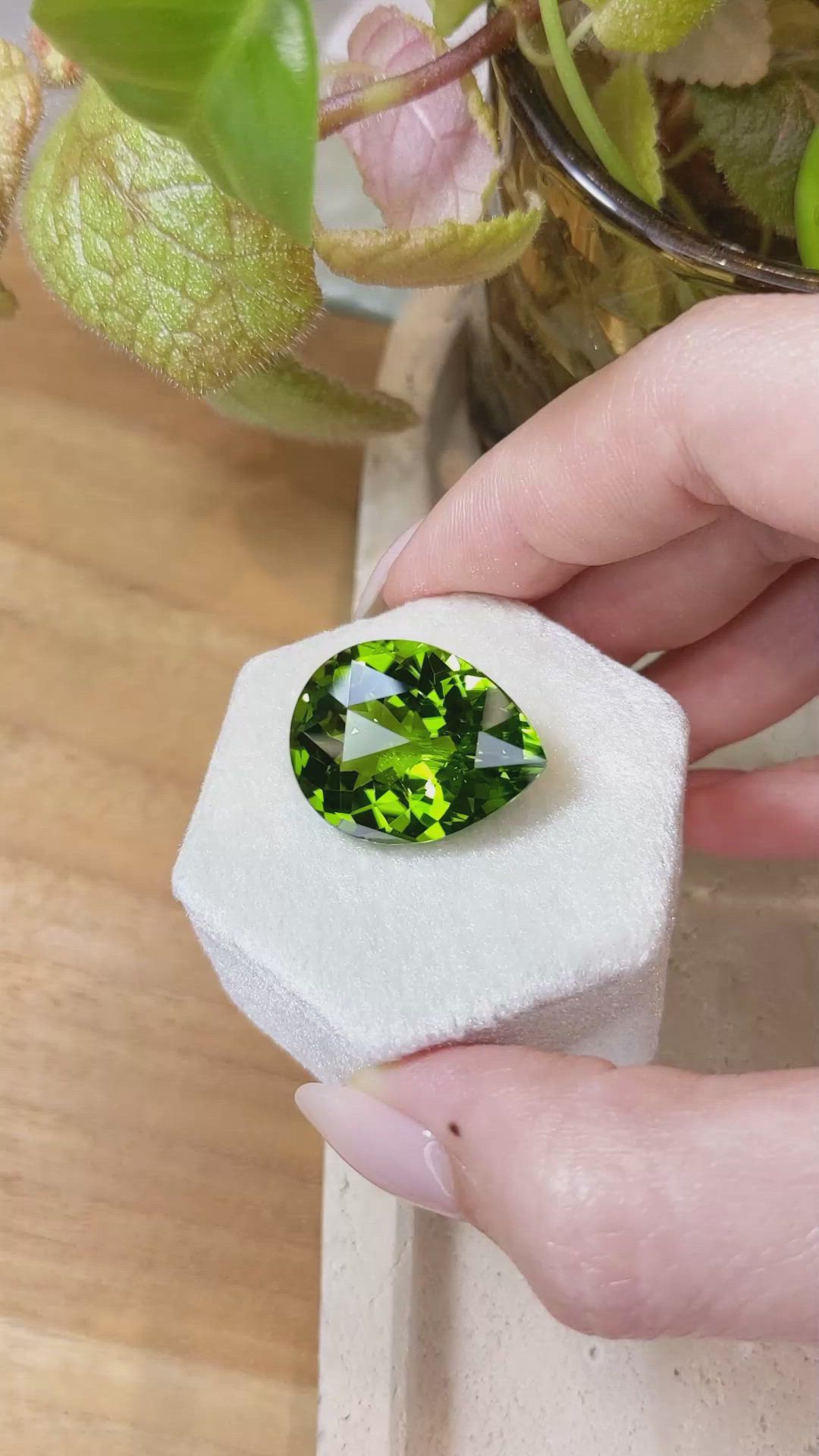 25.68 Ct. Peridot from Burma (Myanmar) Size Video