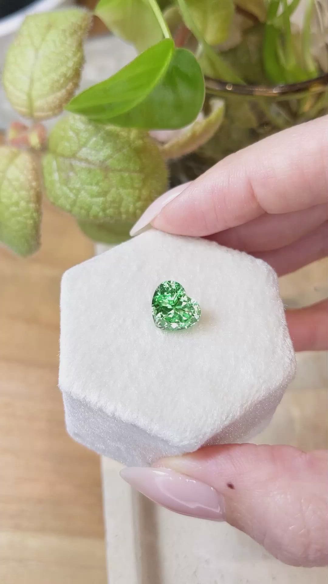 2.60 Ct. Tsavorite Garnet from Tanzania Size Video