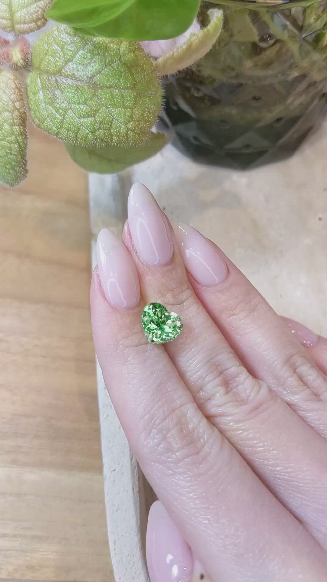2.60 Ct. Tsavorite Garnet from Tanzania Size Video