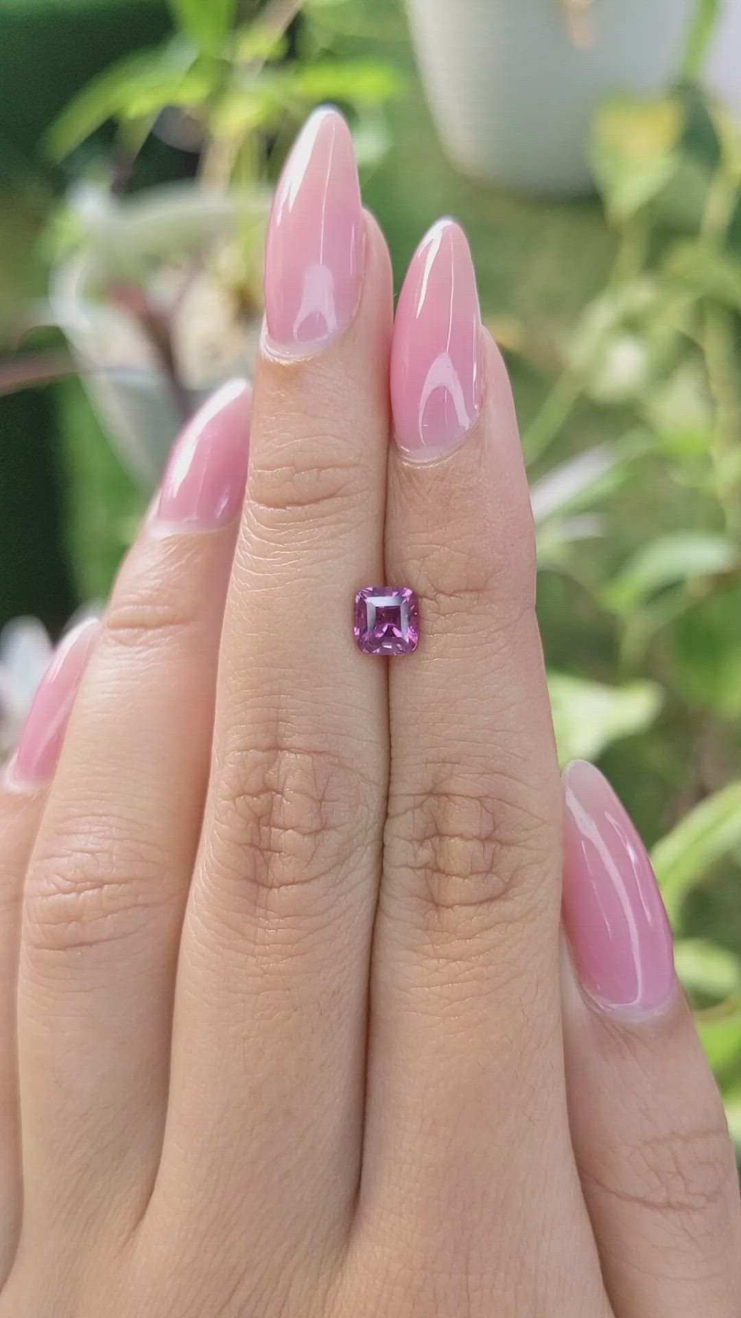 1.06 Ct. Rhodolite Garnet from Ceylon (Sri Lanka) Size Video