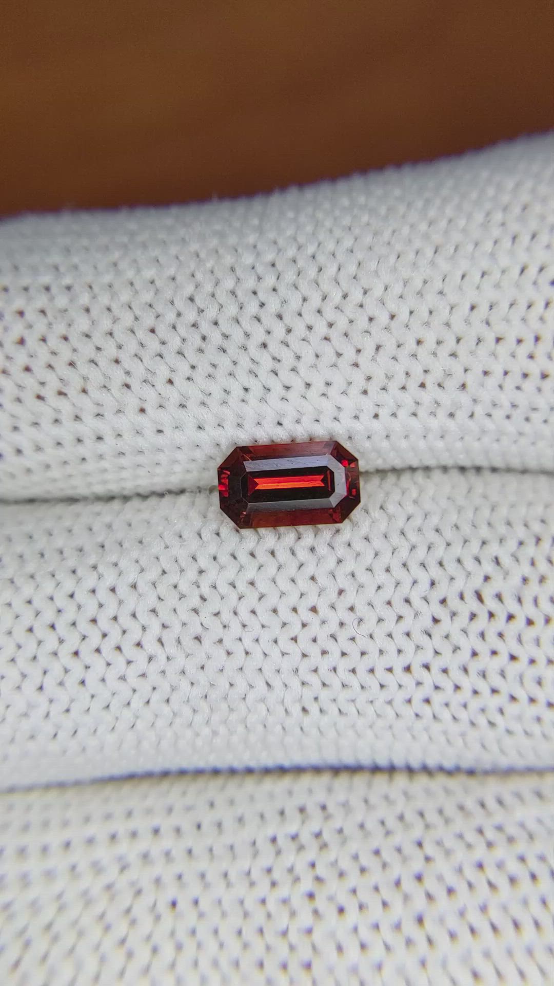 1.10 Ct. Garnet from Ceylon (Sri Lanka) Size Video