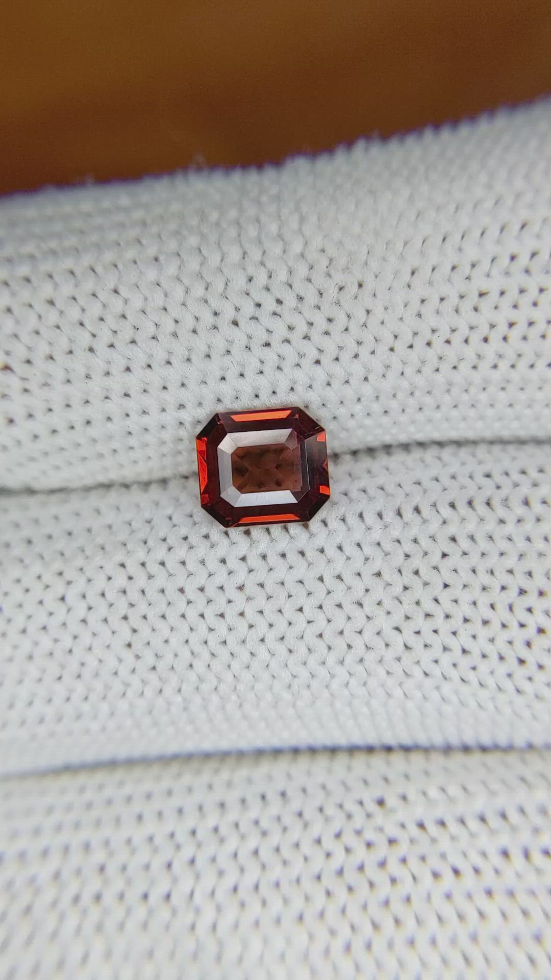 1.18 Ct. Garnet from Ceylon (Sri Lanka) Size Video
