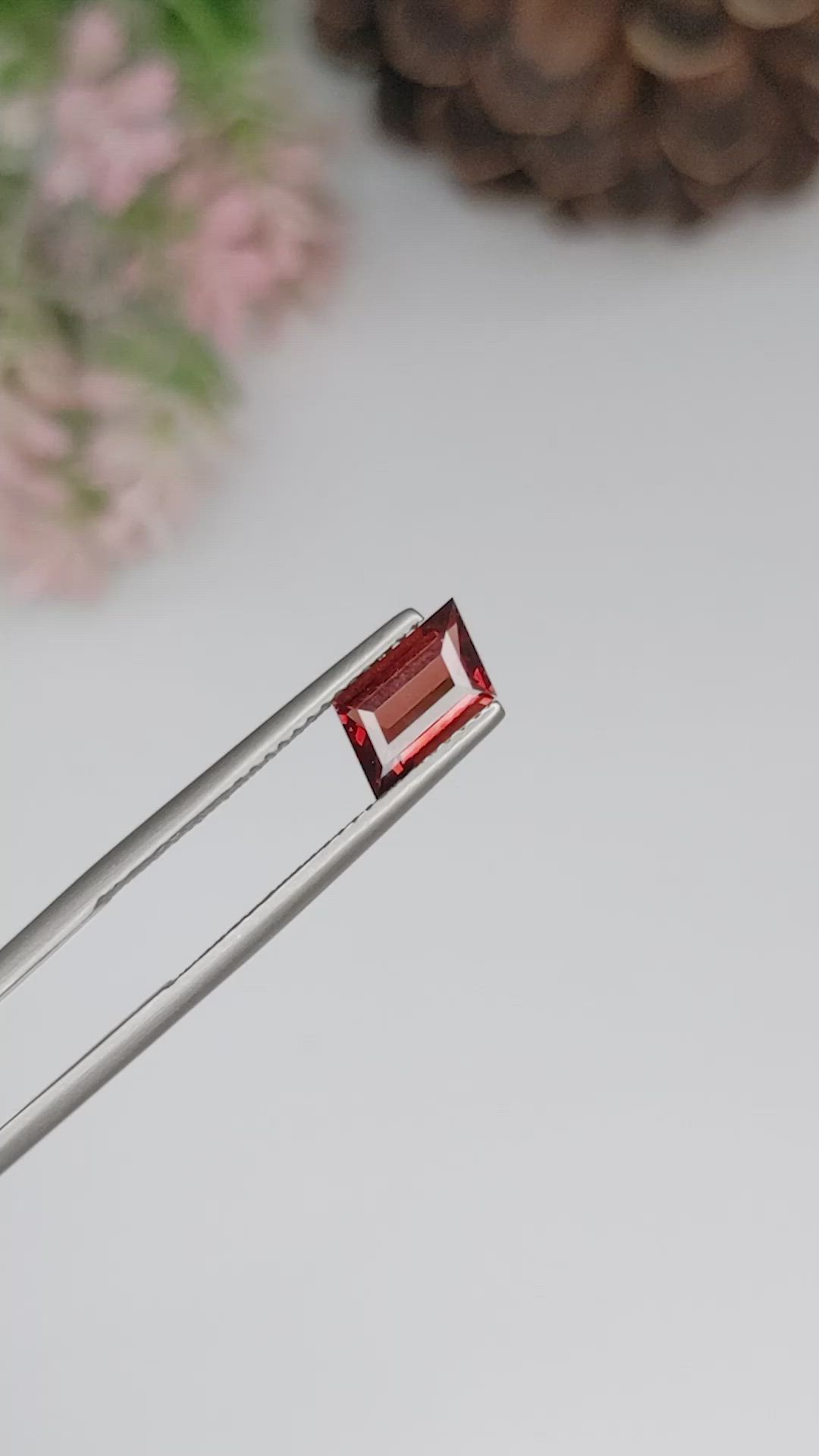 1.14 Ct. Garnet from Ceylon (Sri Lanka) Size Video