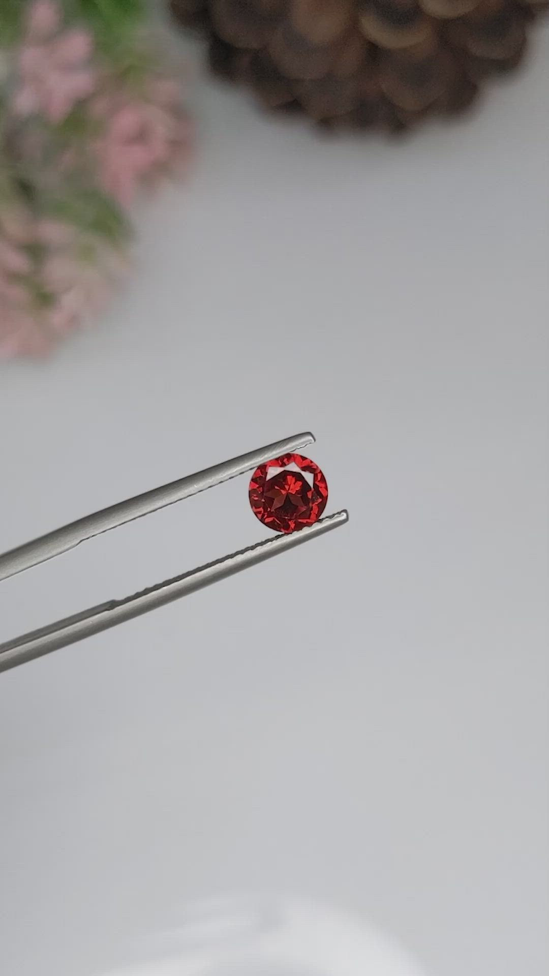1.07 Ct. Almandine Garnet from Ceylon (Sri Lanka) Size Video