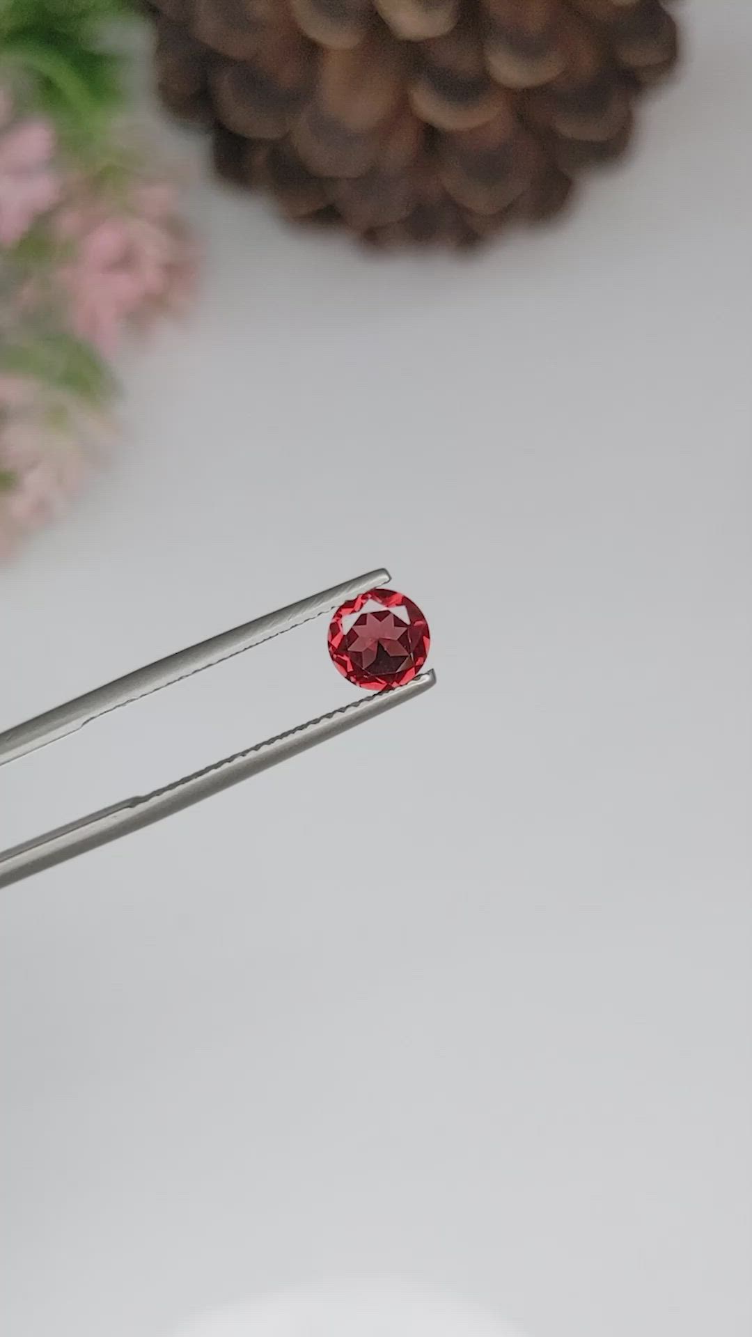 0.96 Ct. Almandine Garnet from Ceylon (Sri Lanka) Size Video
